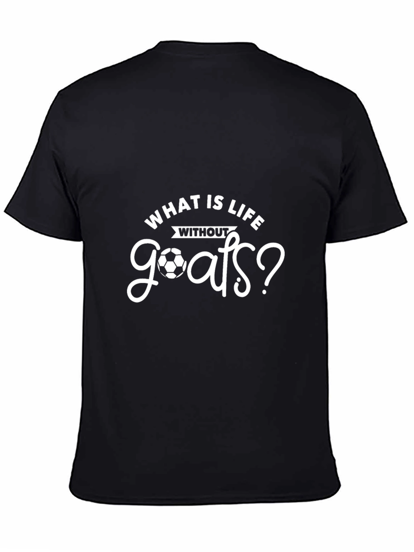 Soccer Goals T-Shirt - Black Graphic Tee