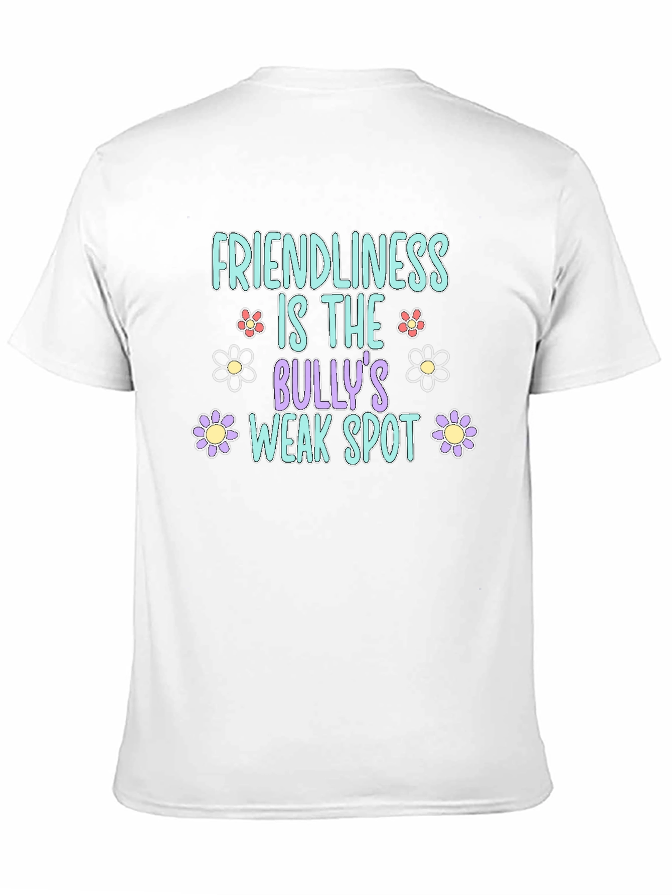 Friendliness is the Bullys Weak Spot Black T-Shirt