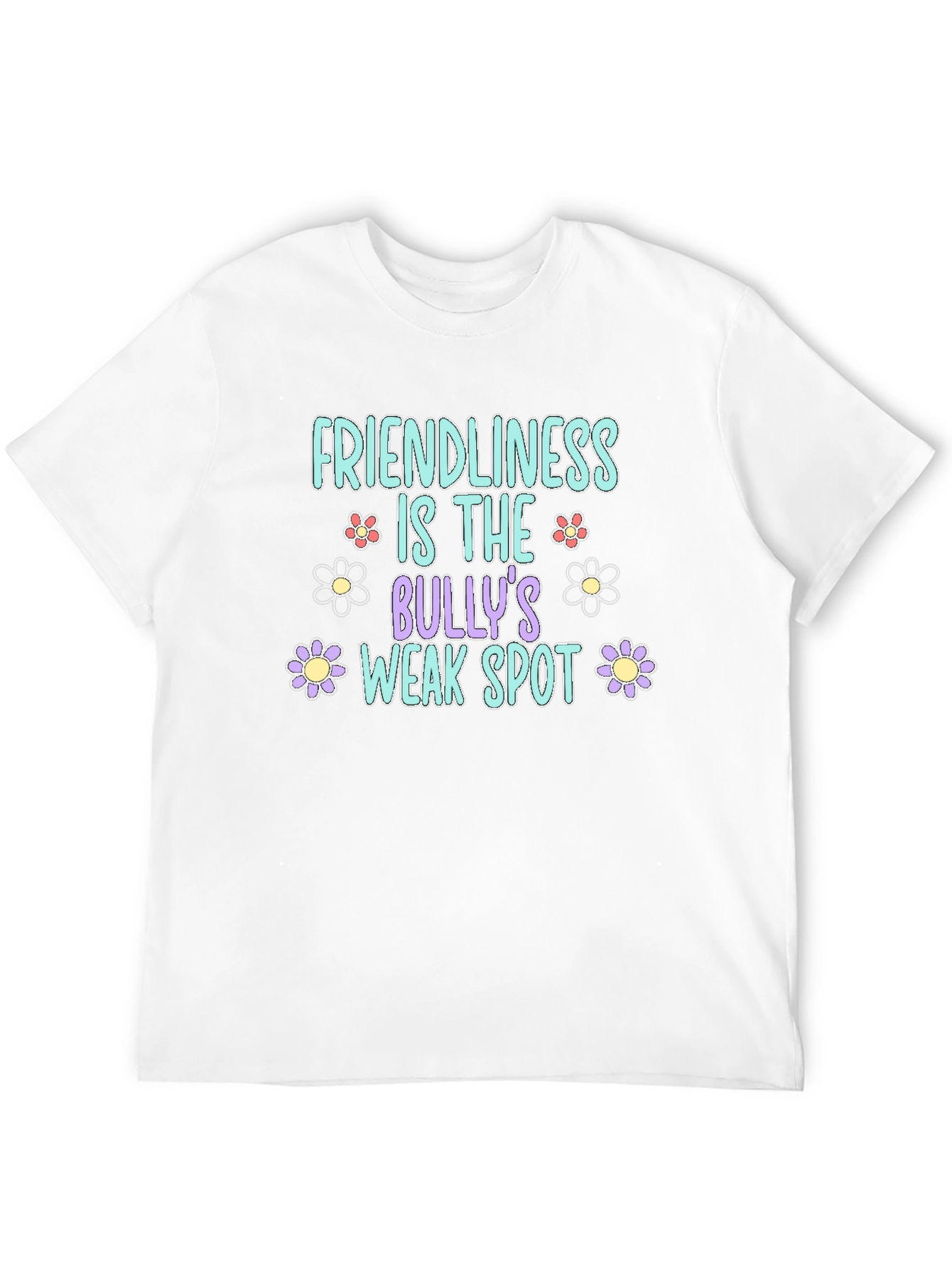 Friendliness is the Bullys Weak Spot Black T-Shirt
