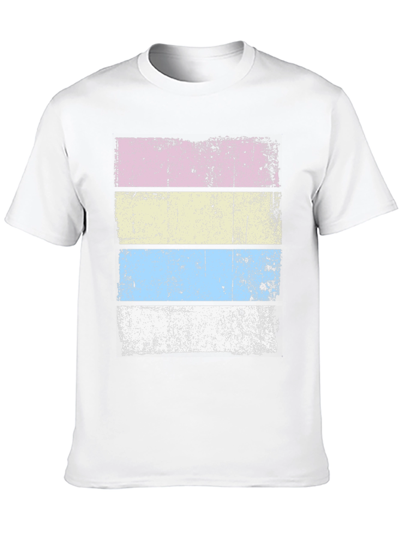 Retro Striped T-Shirt - Distressed Design