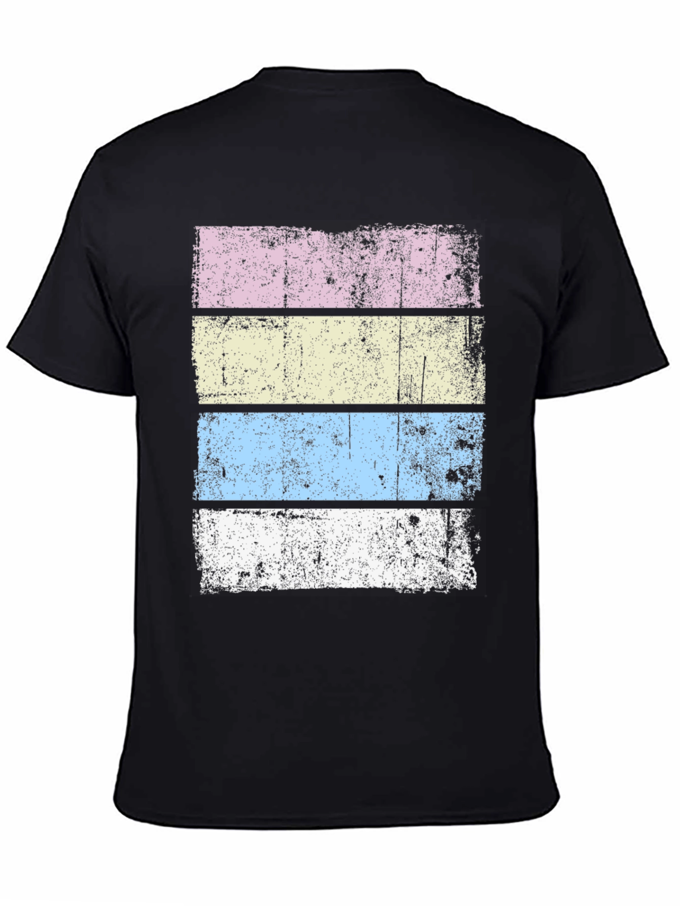 Retro Striped T-Shirt - Distressed Design