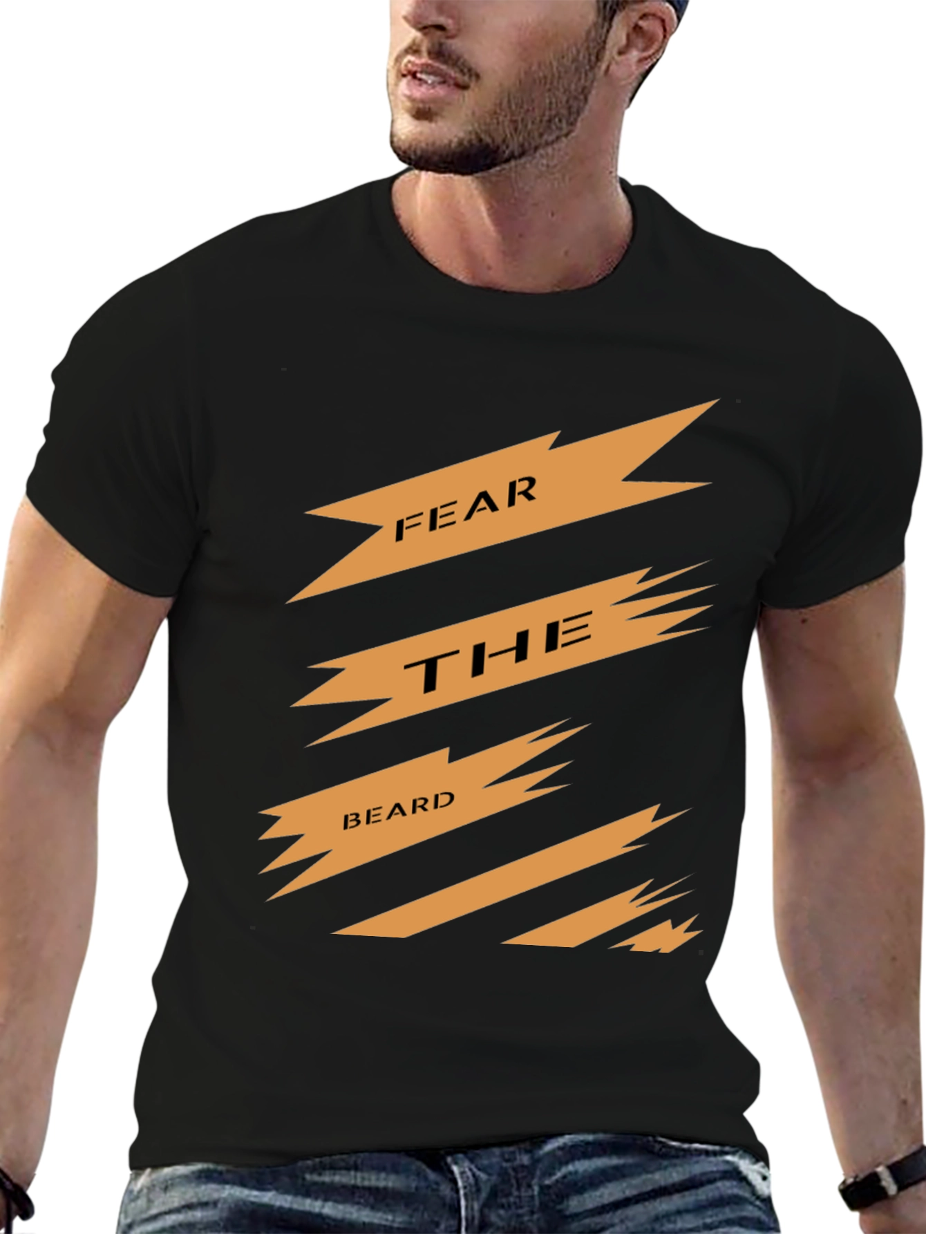 Fear The Beard Graphic Tee - Black T-Shirt