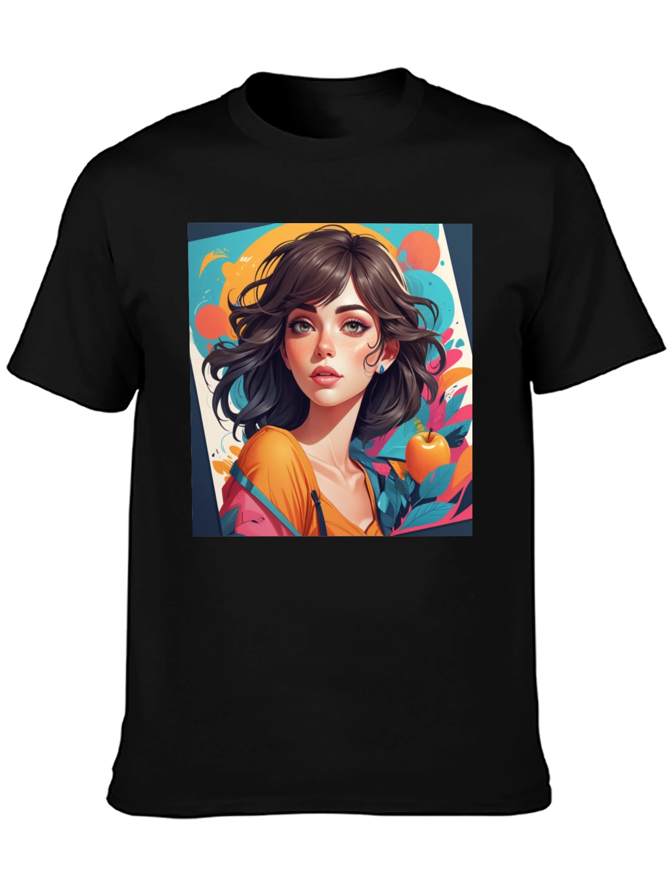 Artistic Girl Graphic Tee - Modern Streetwear