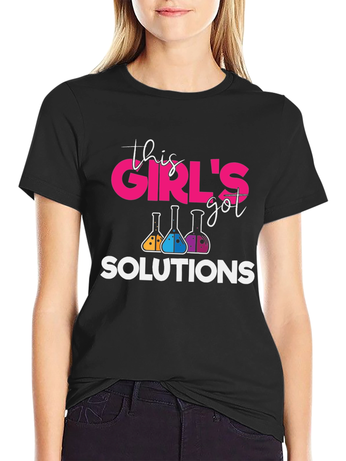 This Girls Got Solutions Science T-Shirt