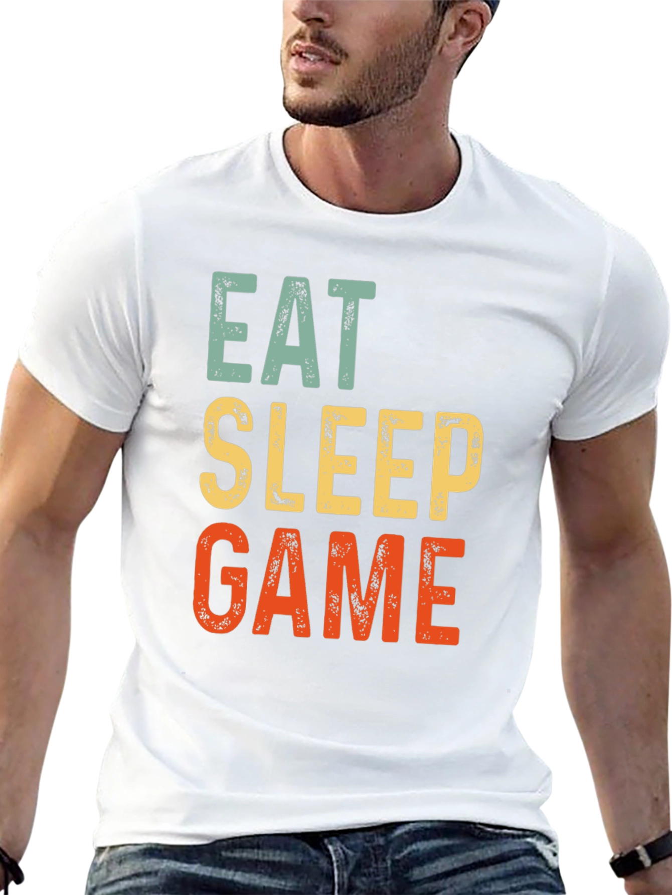 Eat Sleep Game T-Shirt - Gamer Gift