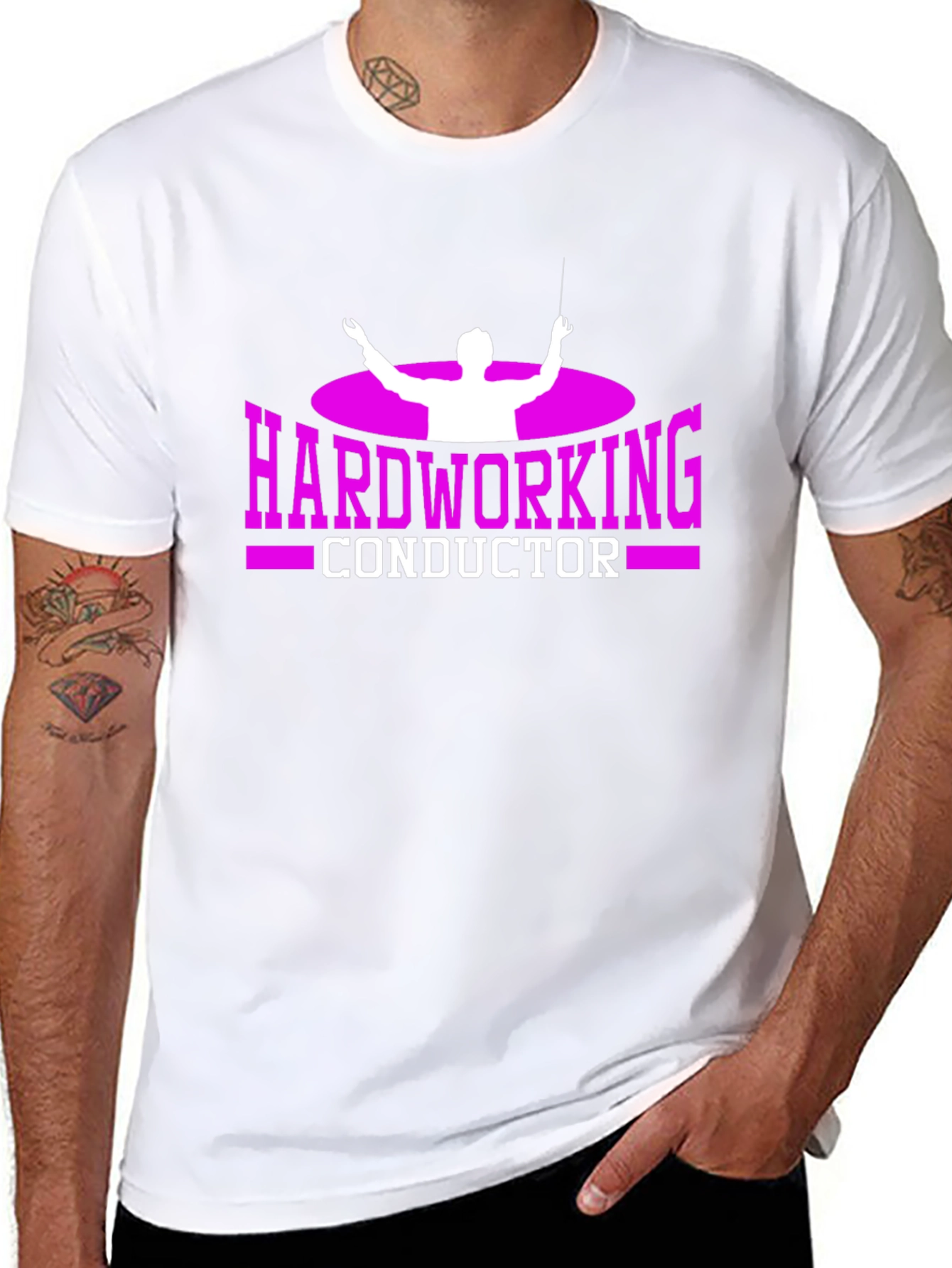 Hardworking Conductor Graphic T-Shirt