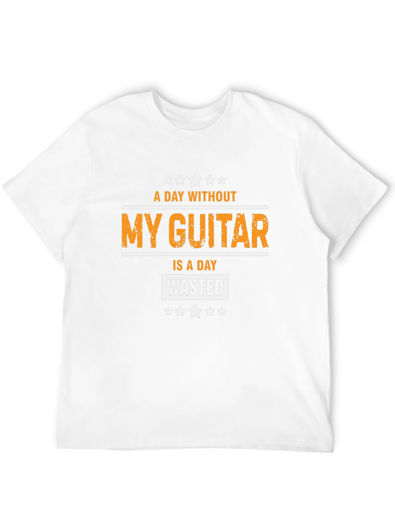 A Day Without My Guitar Black Graphic Tee