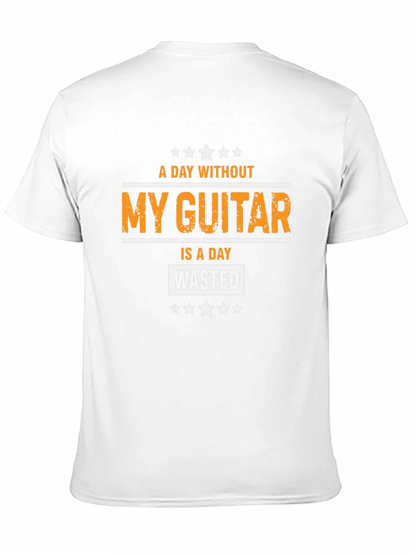 A Day Without My Guitar Black Graphic Tee
