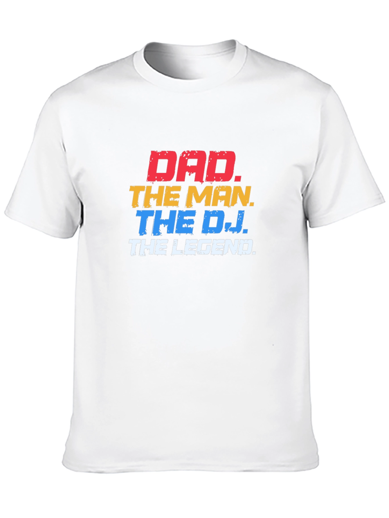 Dad The Man The DJ The Legend Black T-Shirt
