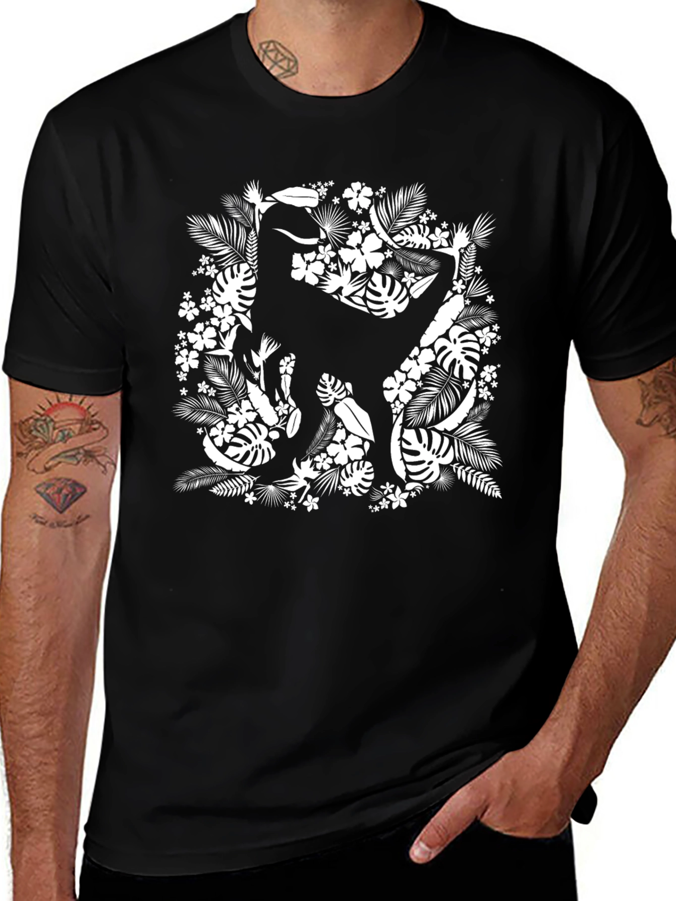 Tropical Gorilla Graphic T-Shirt