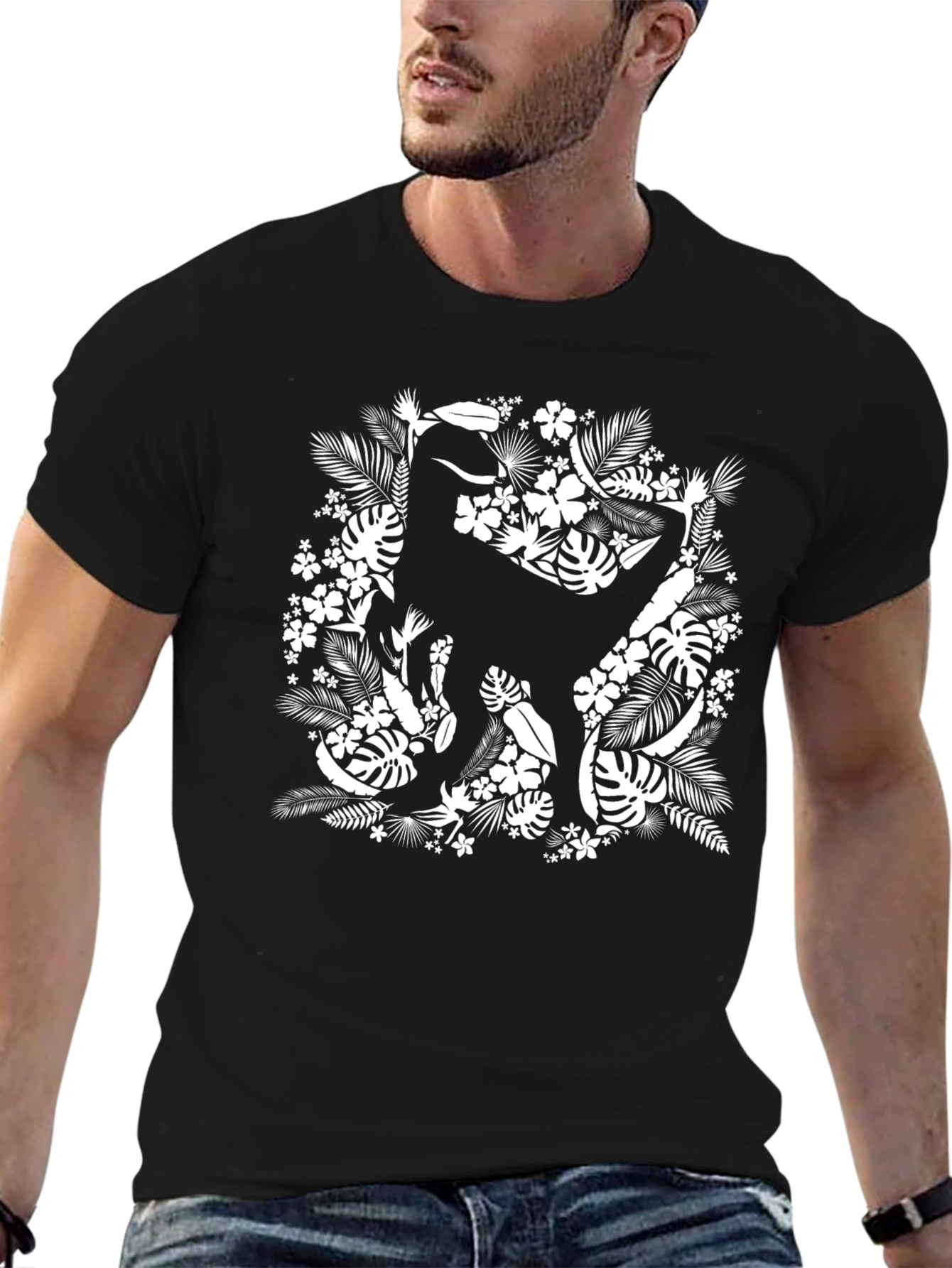 Tropical Gorilla Graphic T-Shirt