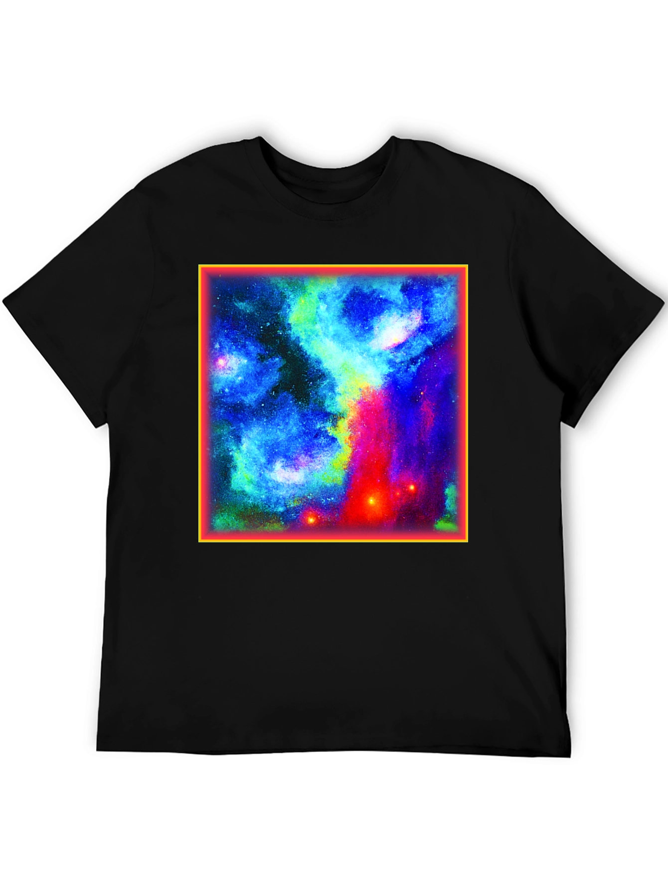 Galaxy Graphic Tee - Black Cotton Blend