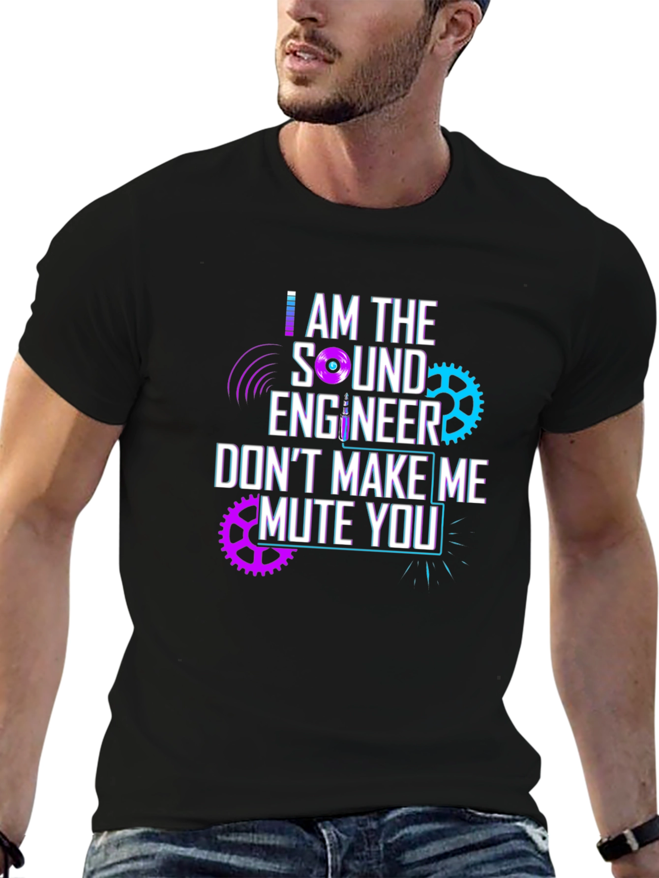 Sound Engineer Mute You Graphic T-Shirt