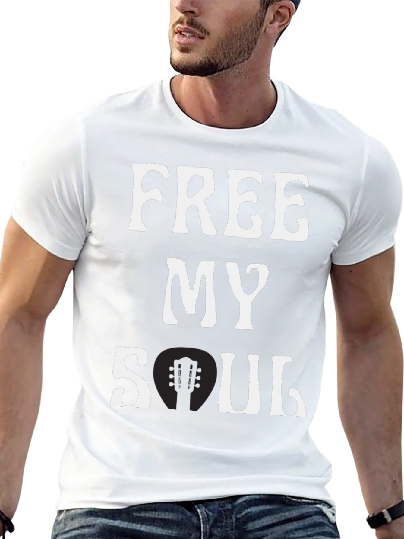 Free My Soul Guitar Graphic T-Shirt
