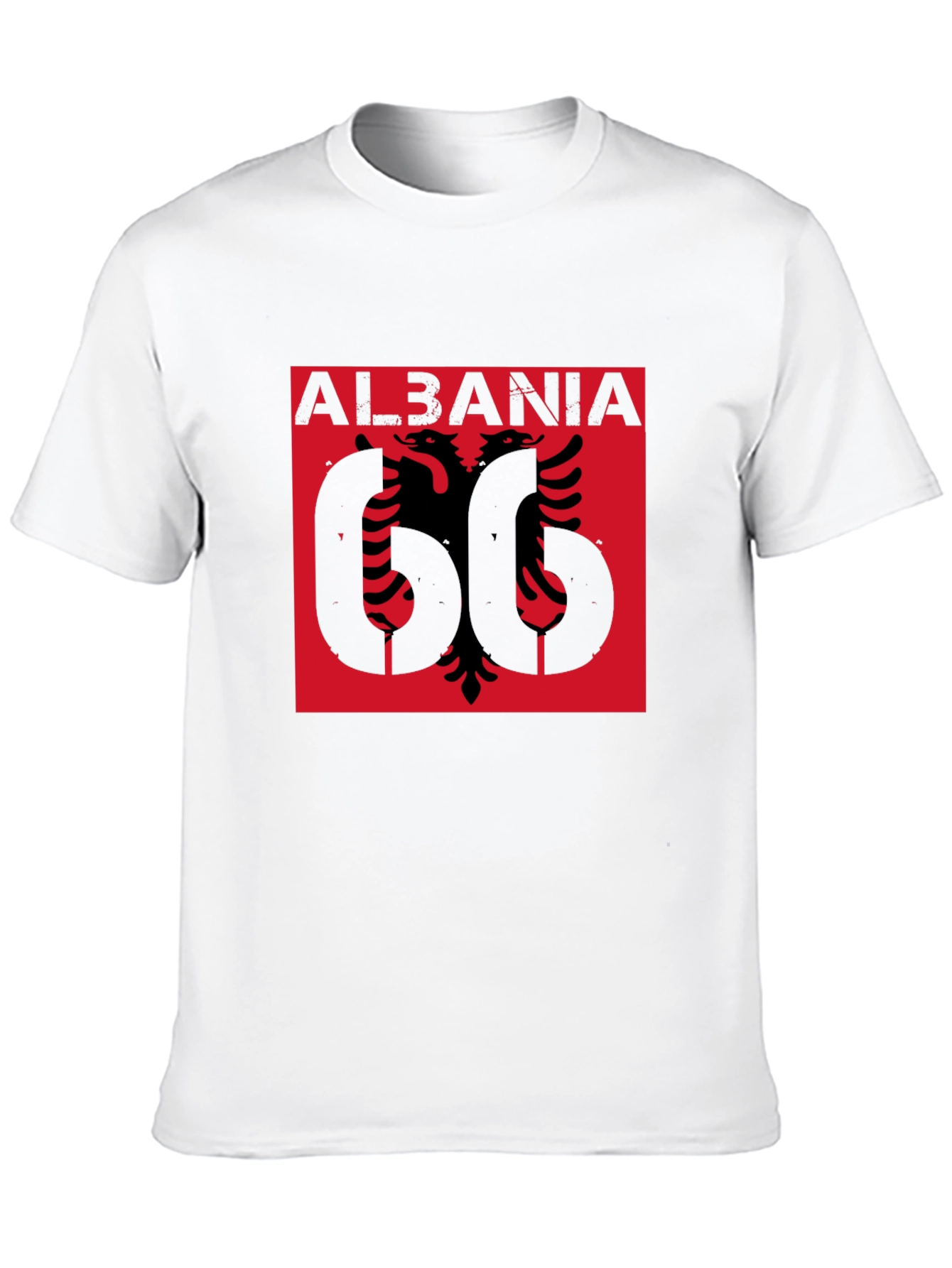 Albania Graphic Tee - Black Short Sleeve T-Shirt