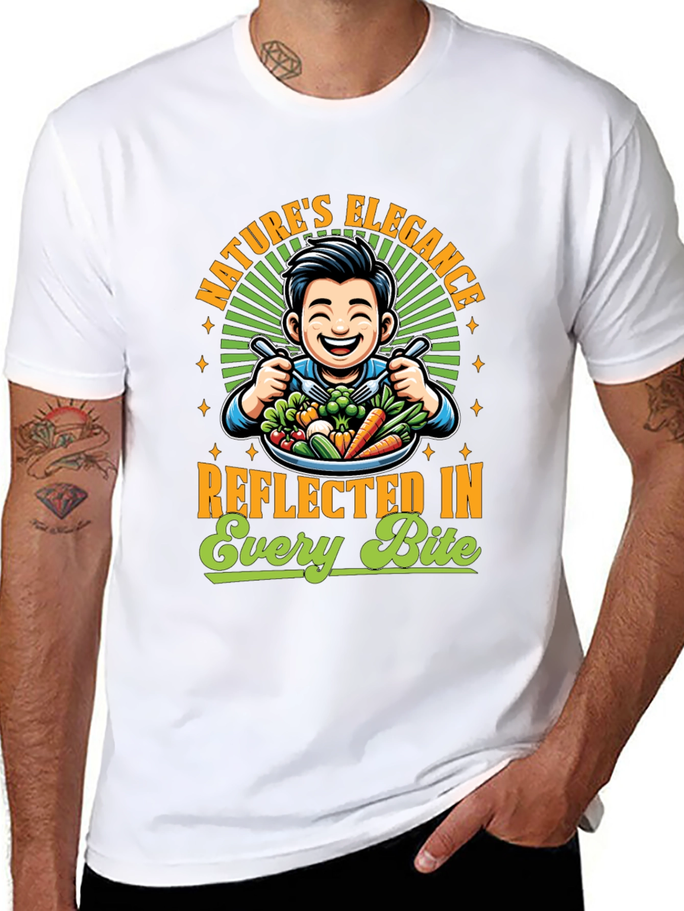 Natures Elegance Vegan Graphic Tee