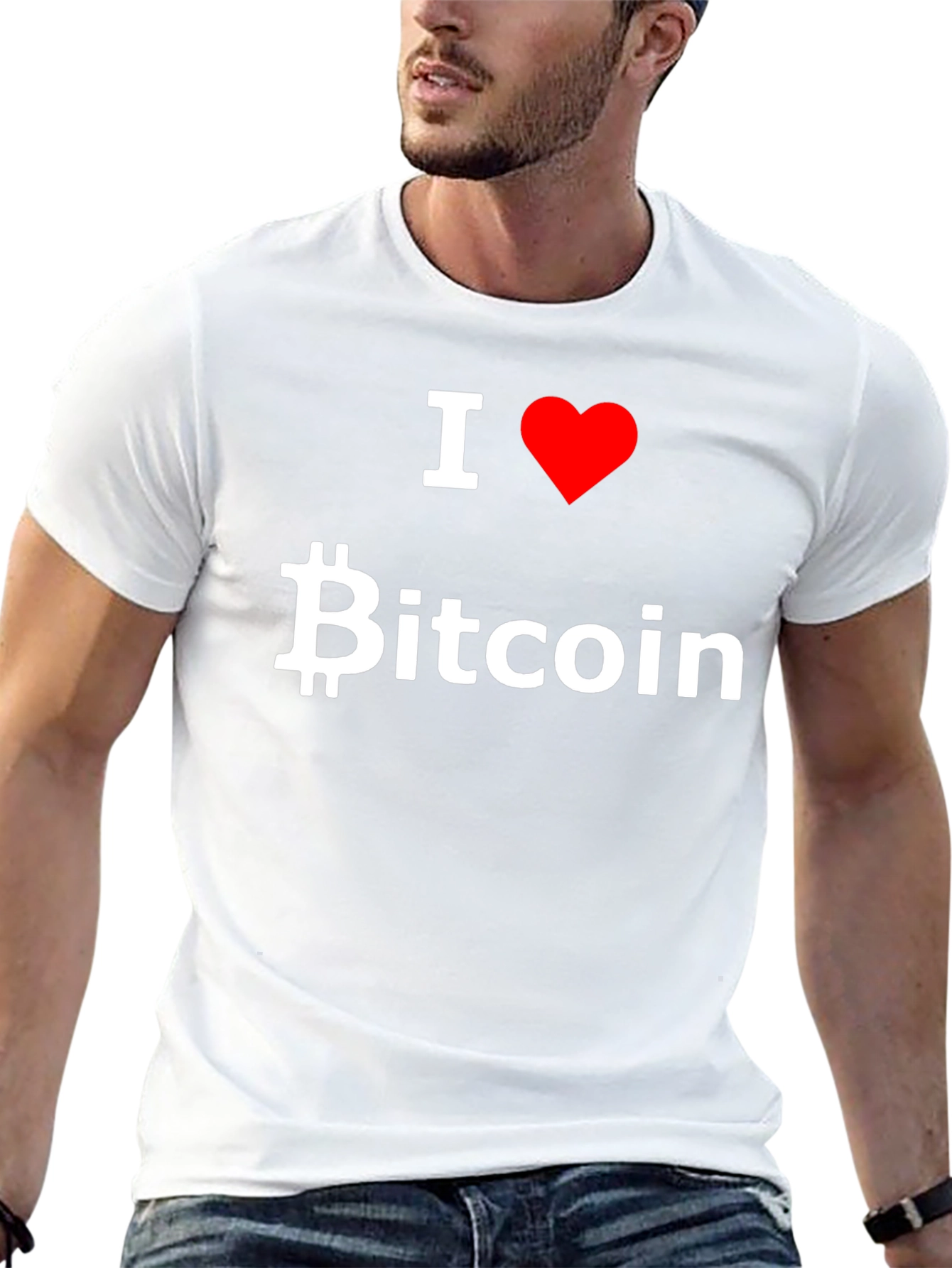 I Love Bitcoin Graphic Tee - Black