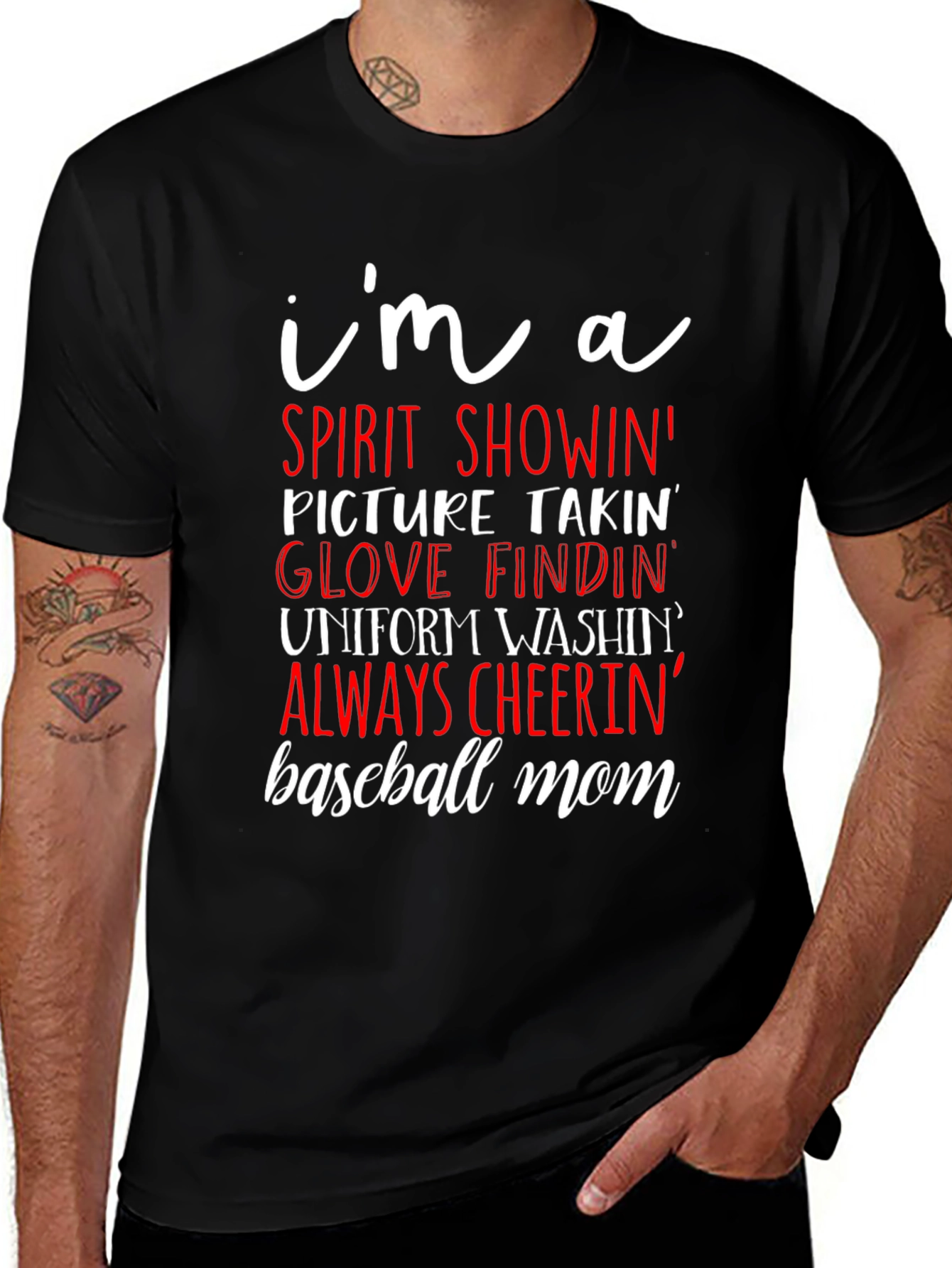 Baseball Mom Graphic T-Shirt