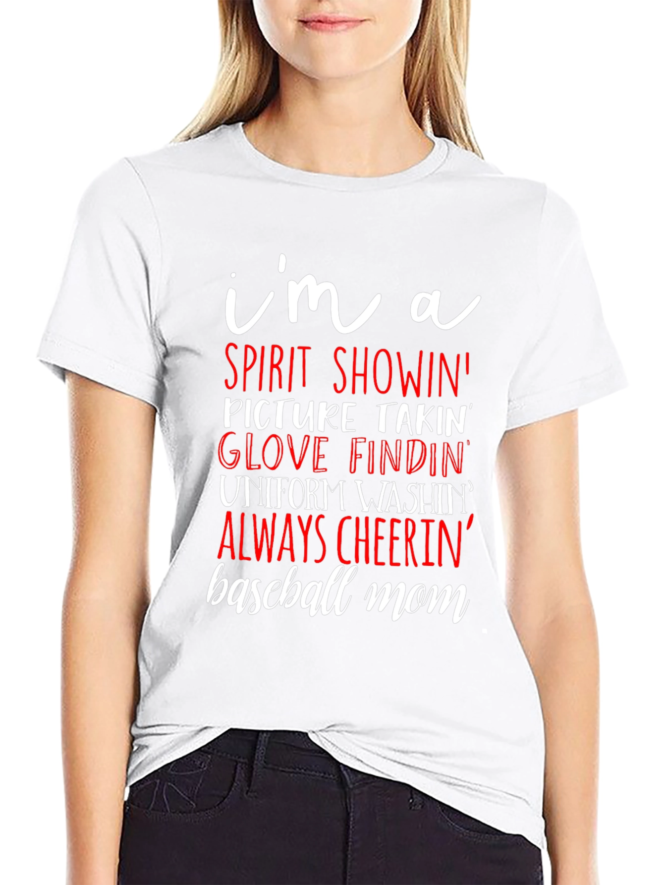 Baseball Mom Graphic T-Shirt