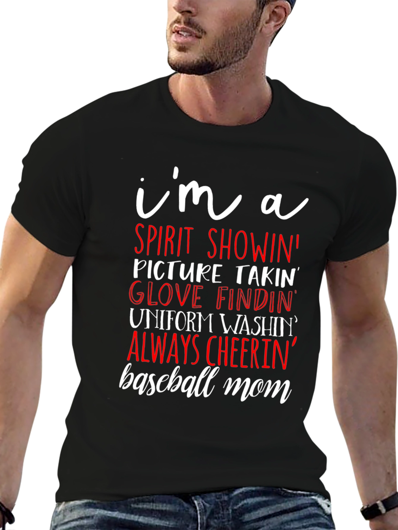 Baseball Mom Graphic T-Shirt