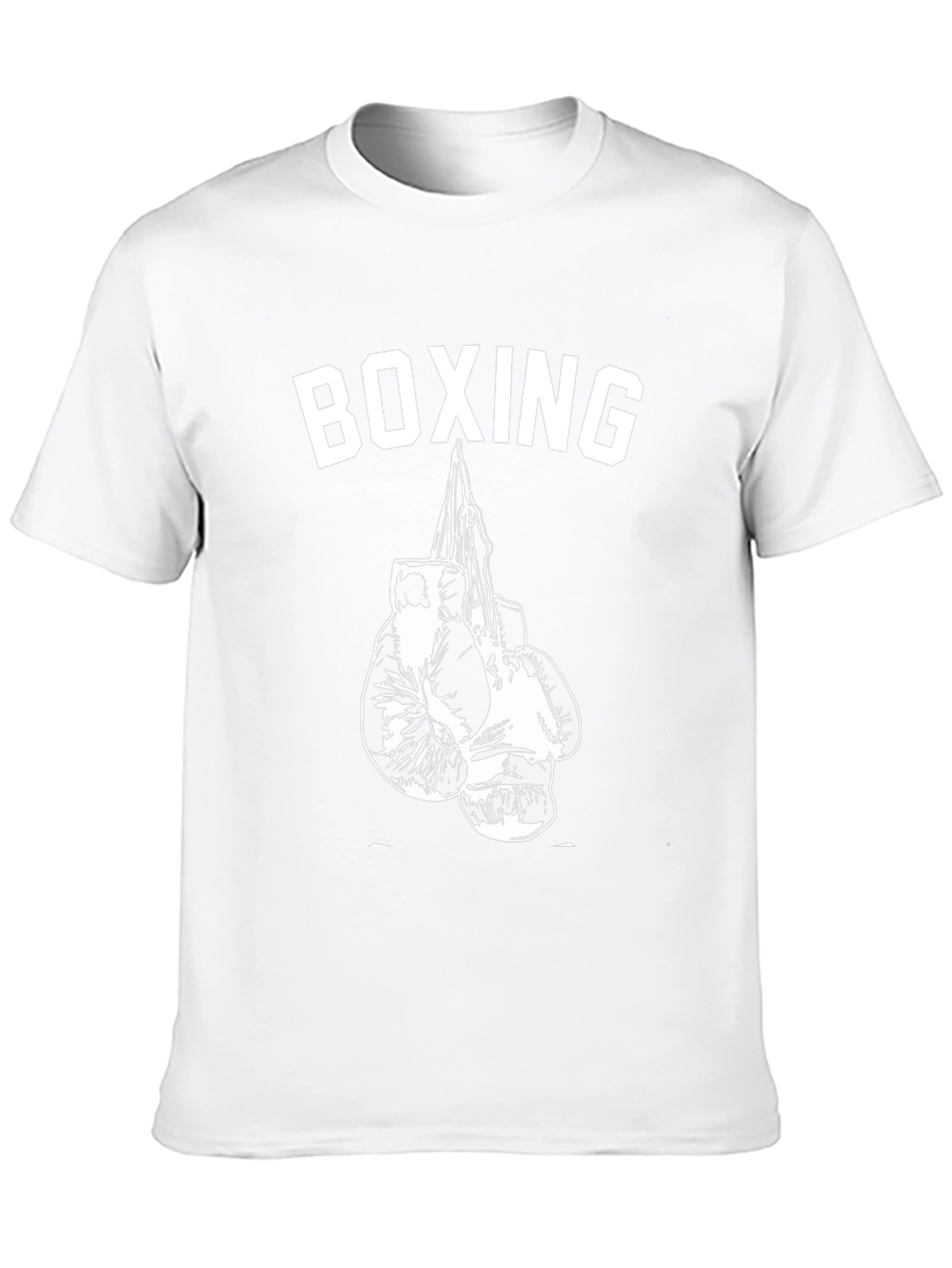 Boxing Gloves Graphic Tee - Black Cotton