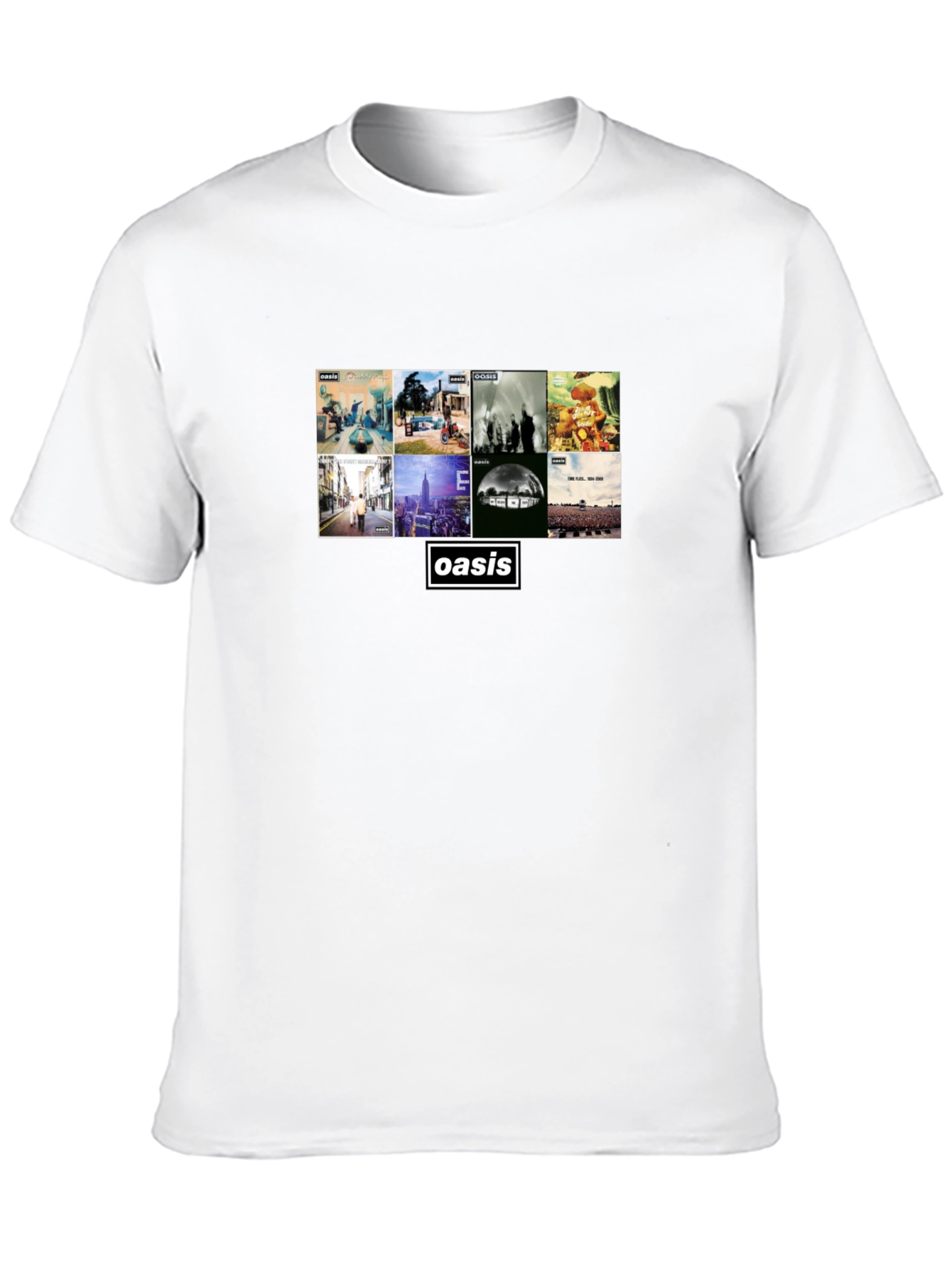 Oasis Album Collage Black T-Shirt