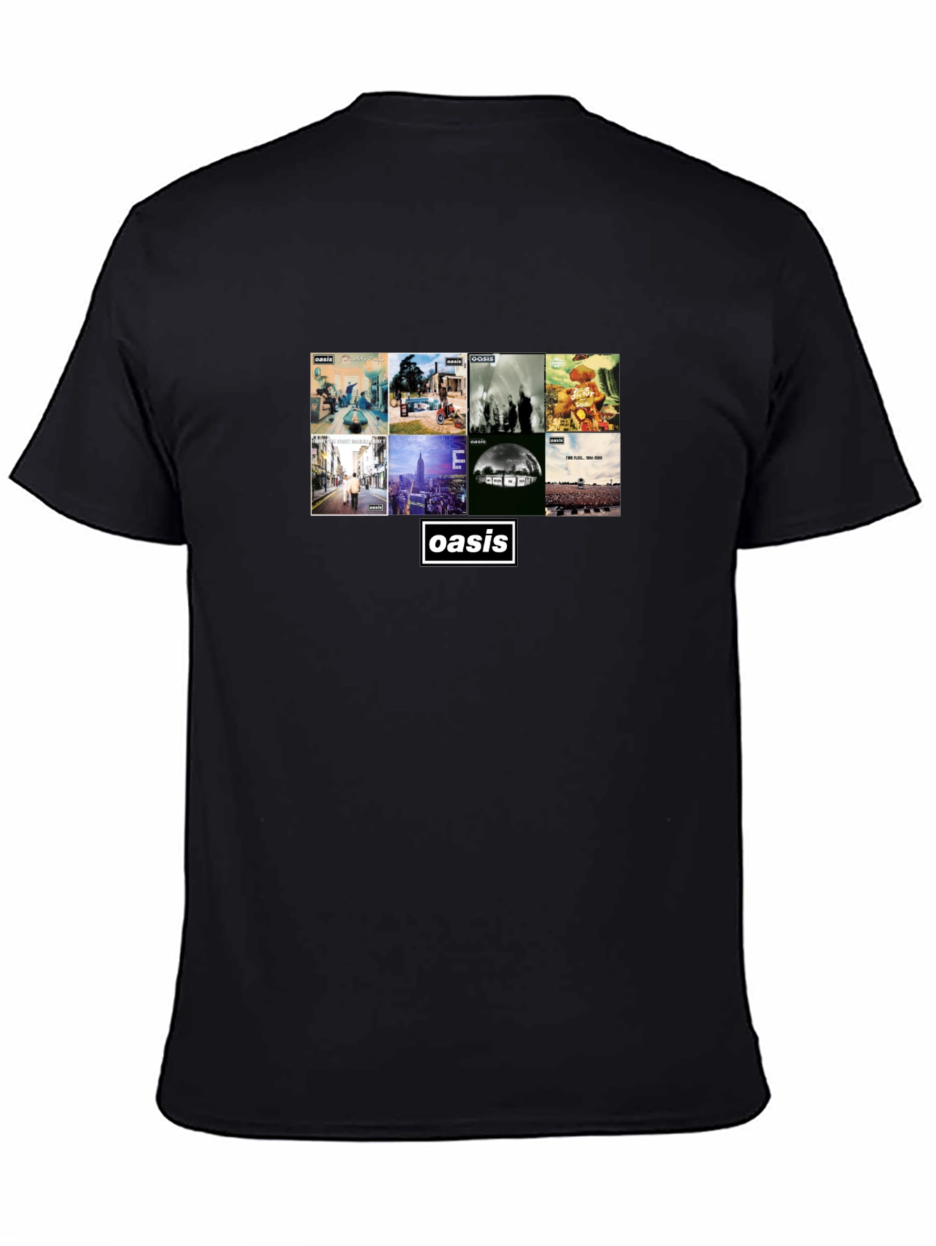 Oasis Album Collage Black T-Shirt
