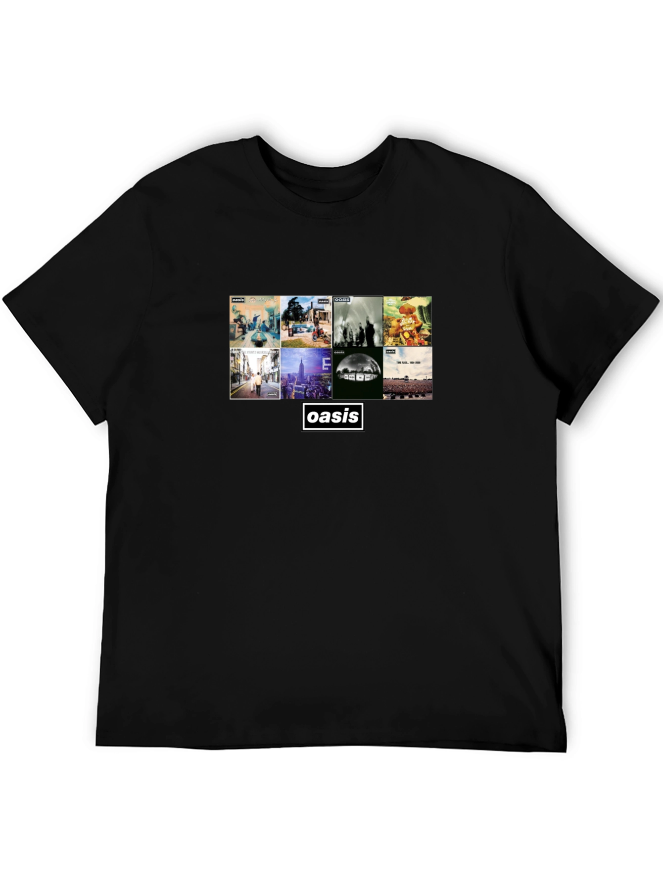 Oasis Album Collage Black T-Shirt