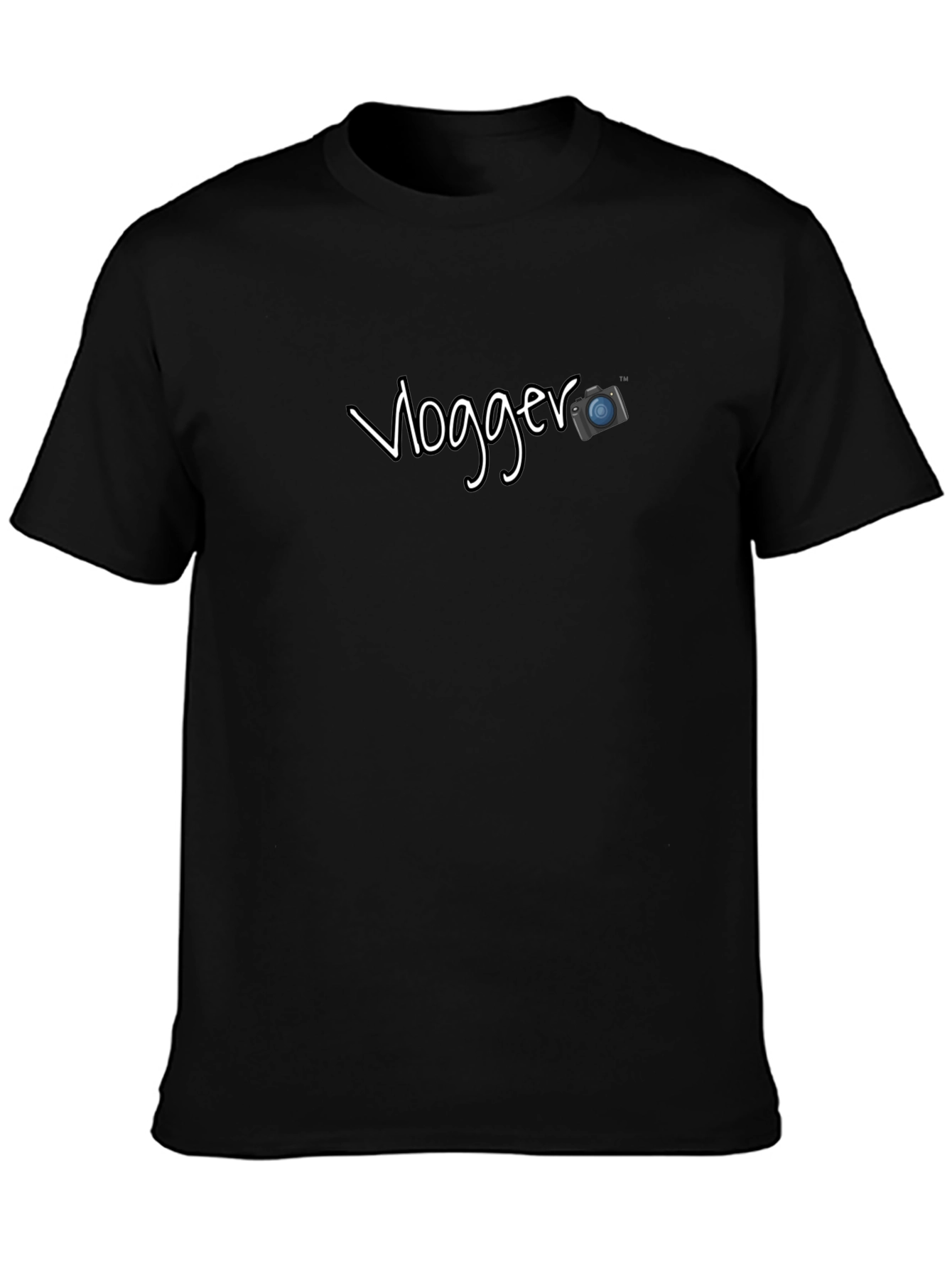 Vlogger T-Shirt - Black Graphic Tee