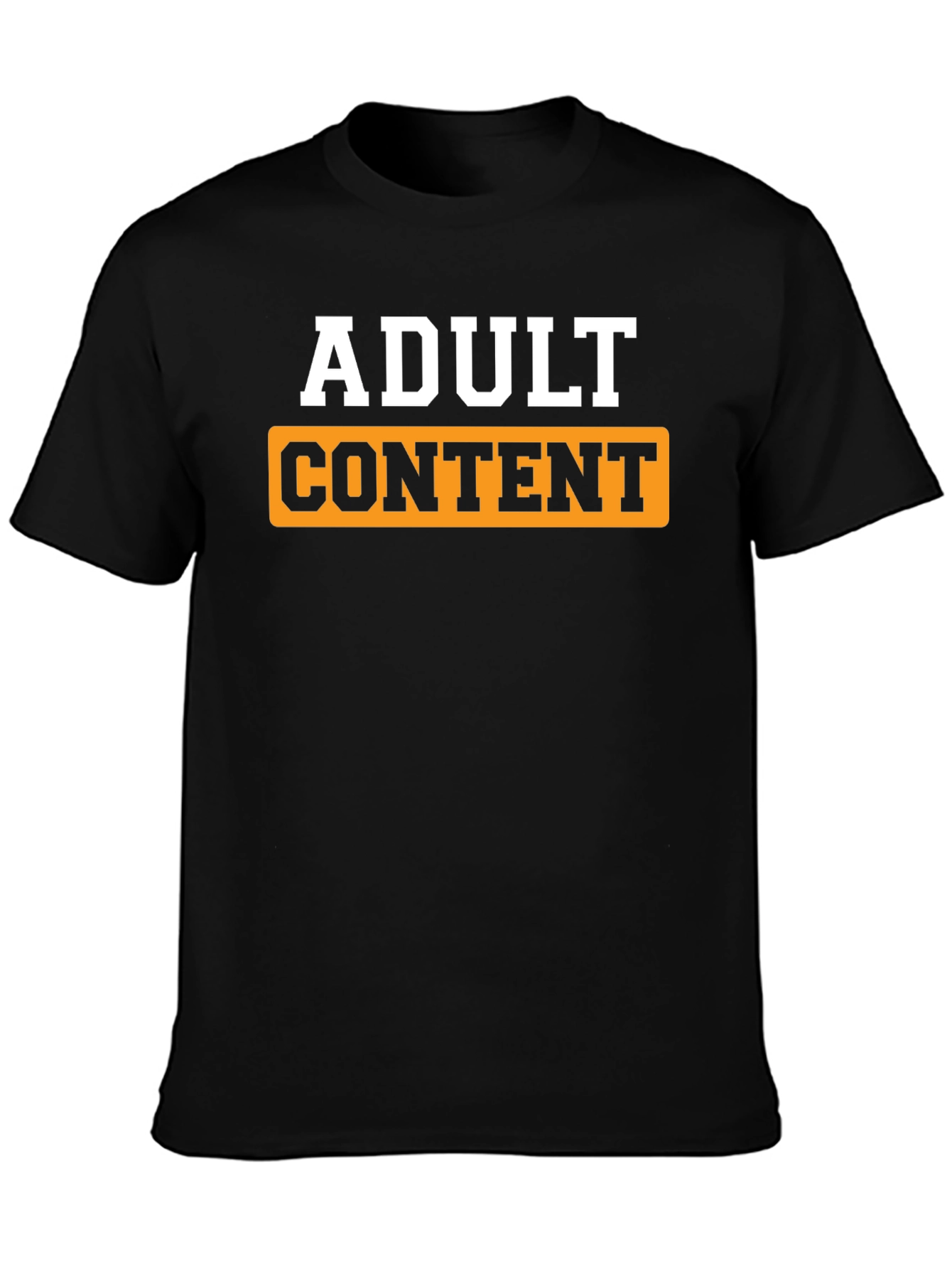 Adult Content Graphic T-Shirt - Black