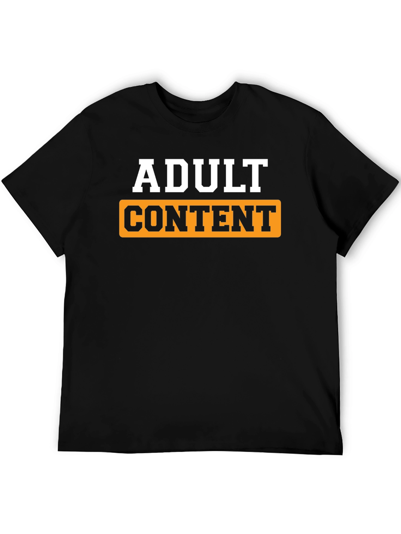 Adult Content Graphic T-Shirt - Black
