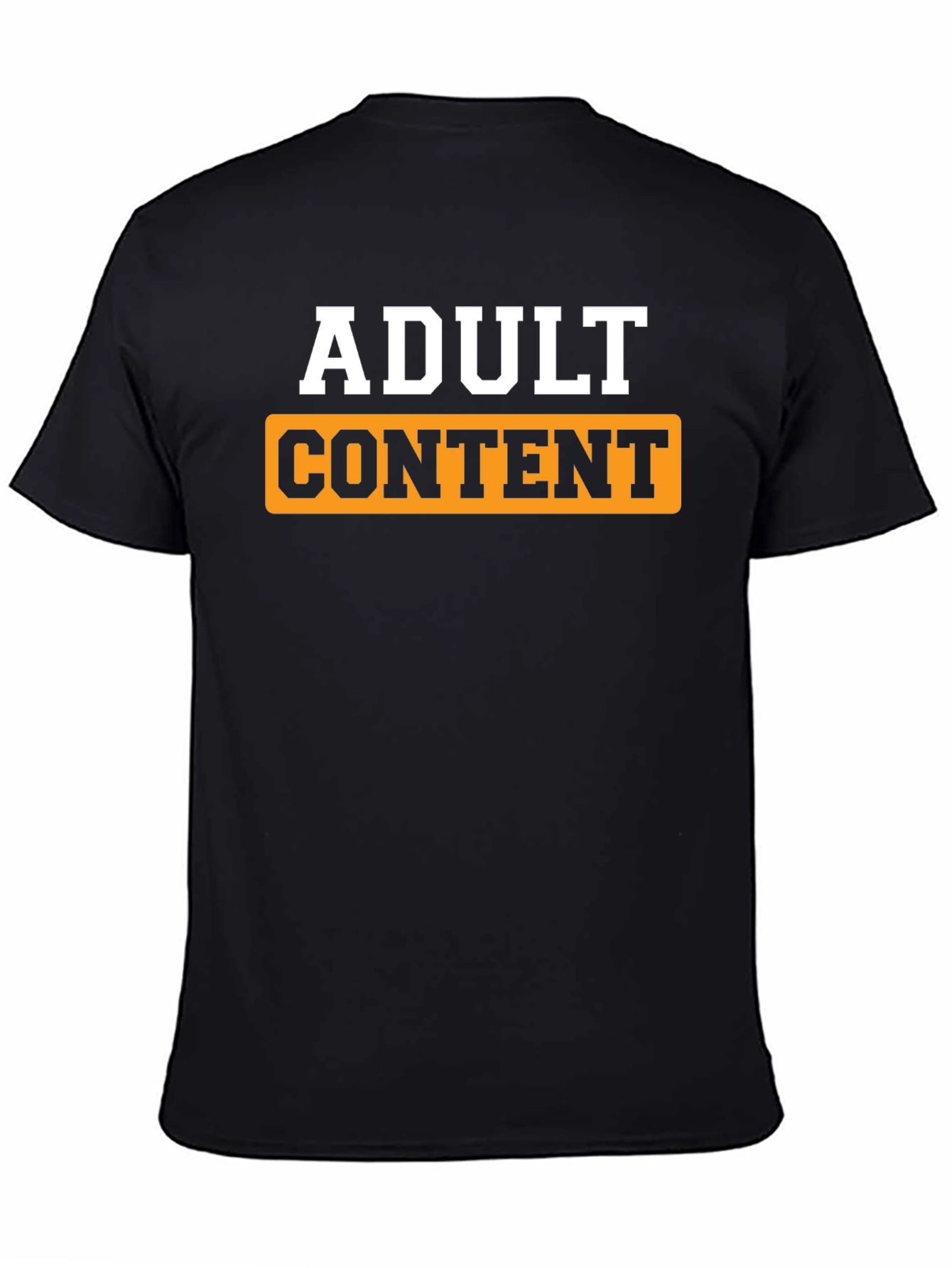 Adult Content Graphic T-Shirt - Black