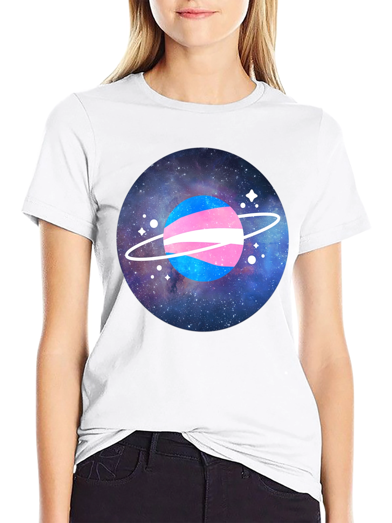 Transgender Pride Planet Graphic T-Shirt