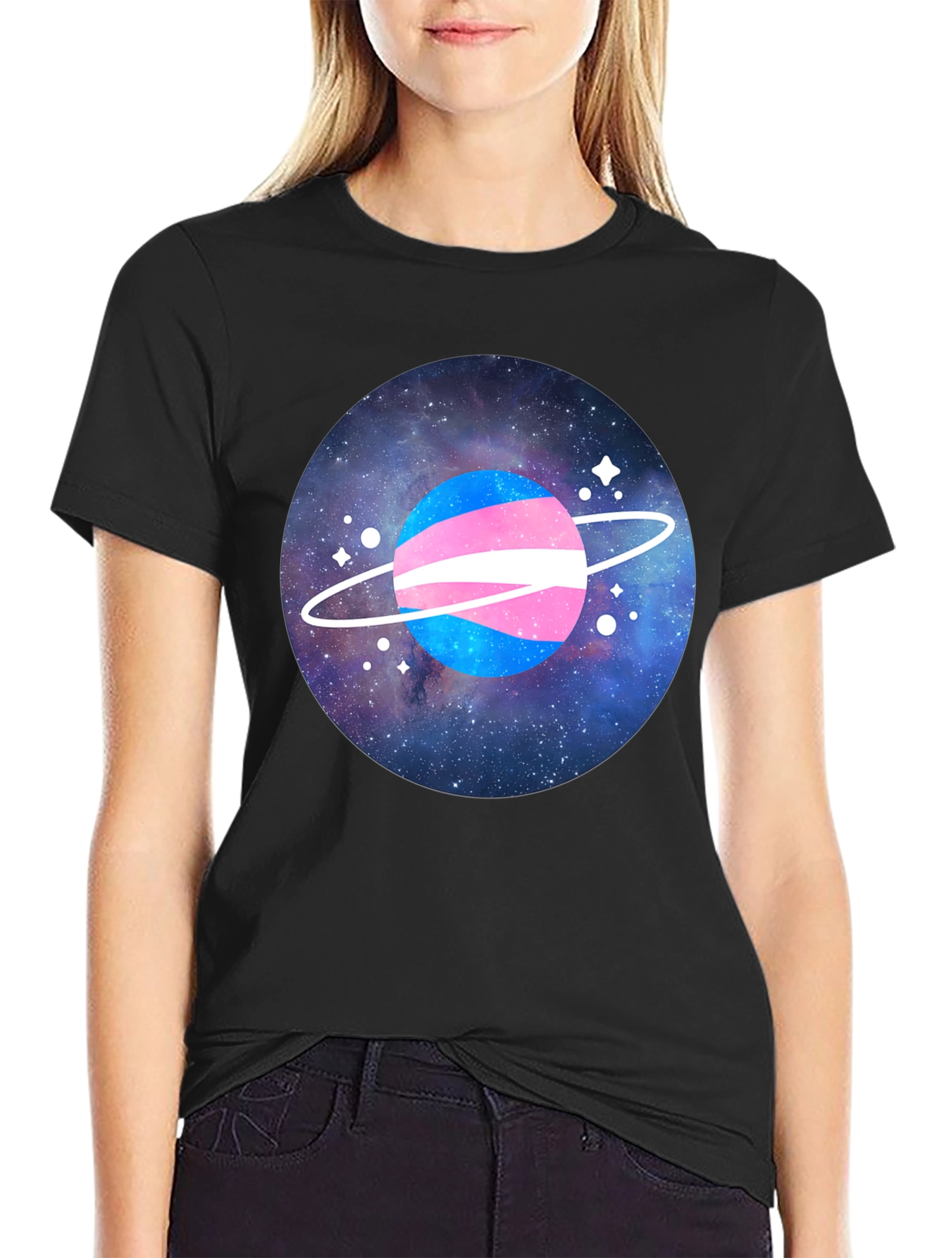 Transgender Pride Planet Graphic T-Shirt