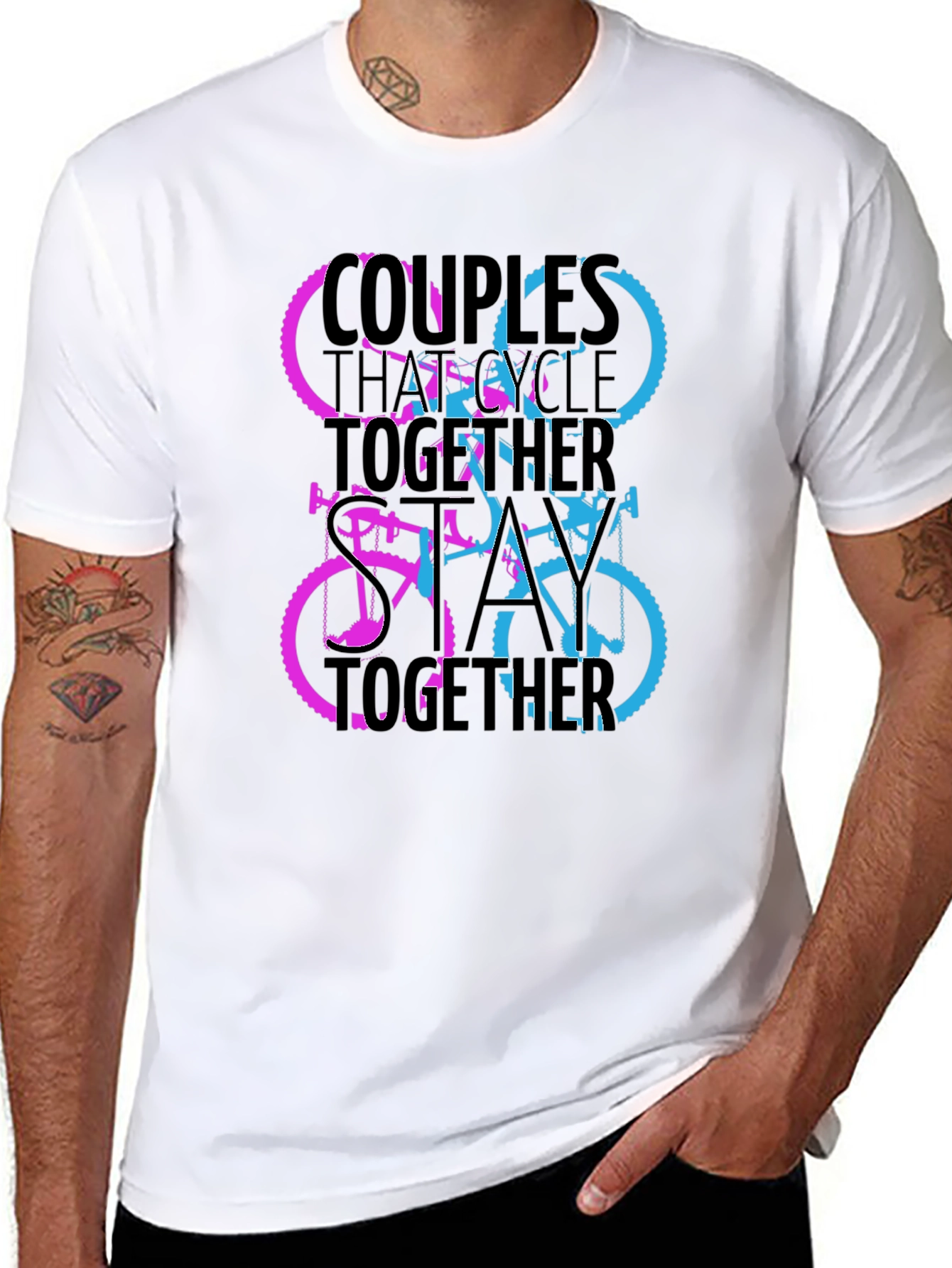 Couples Who Cycle Together T-Shirt