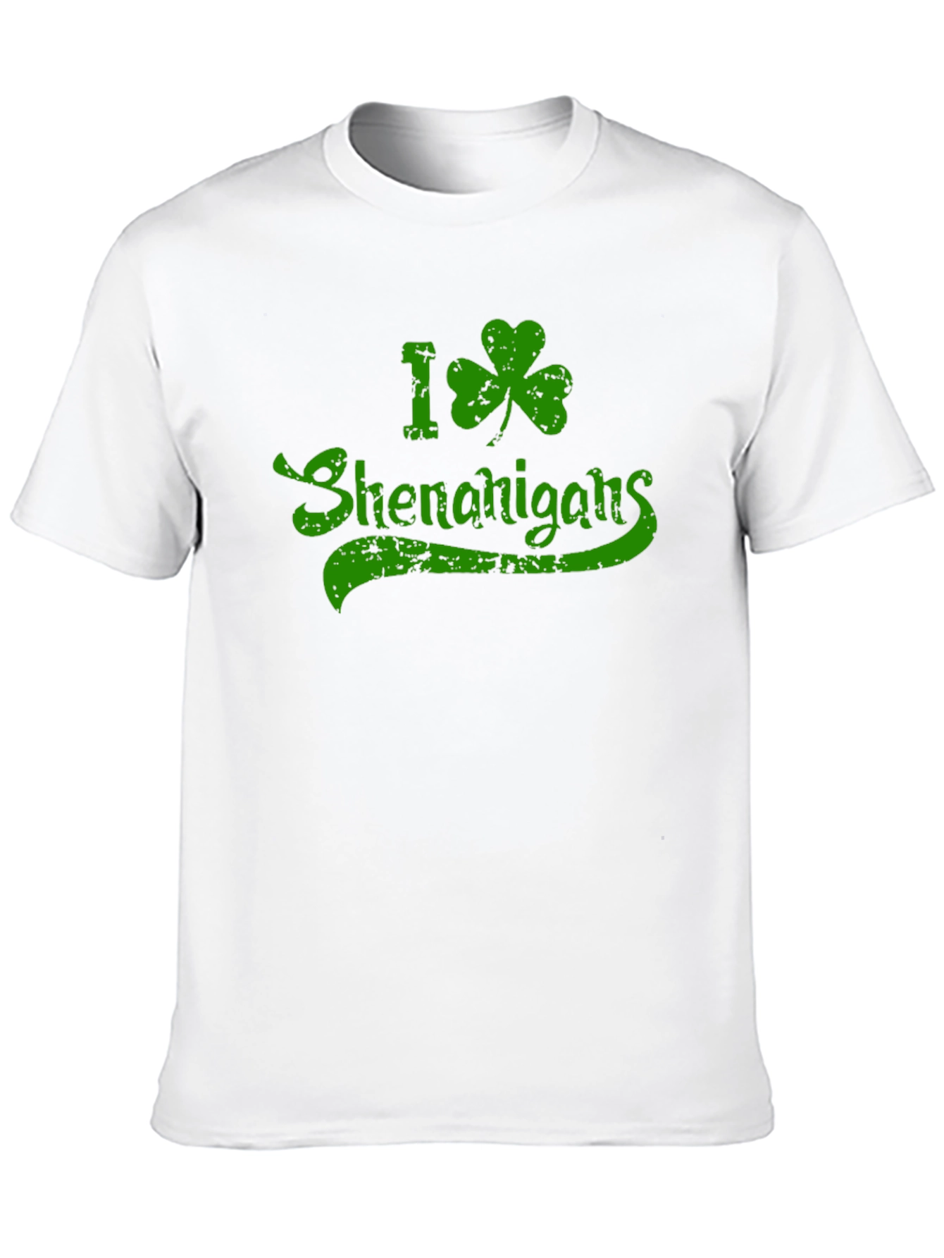 I Shamrock Shenanigans St. Patricks Day Black T-Shirt