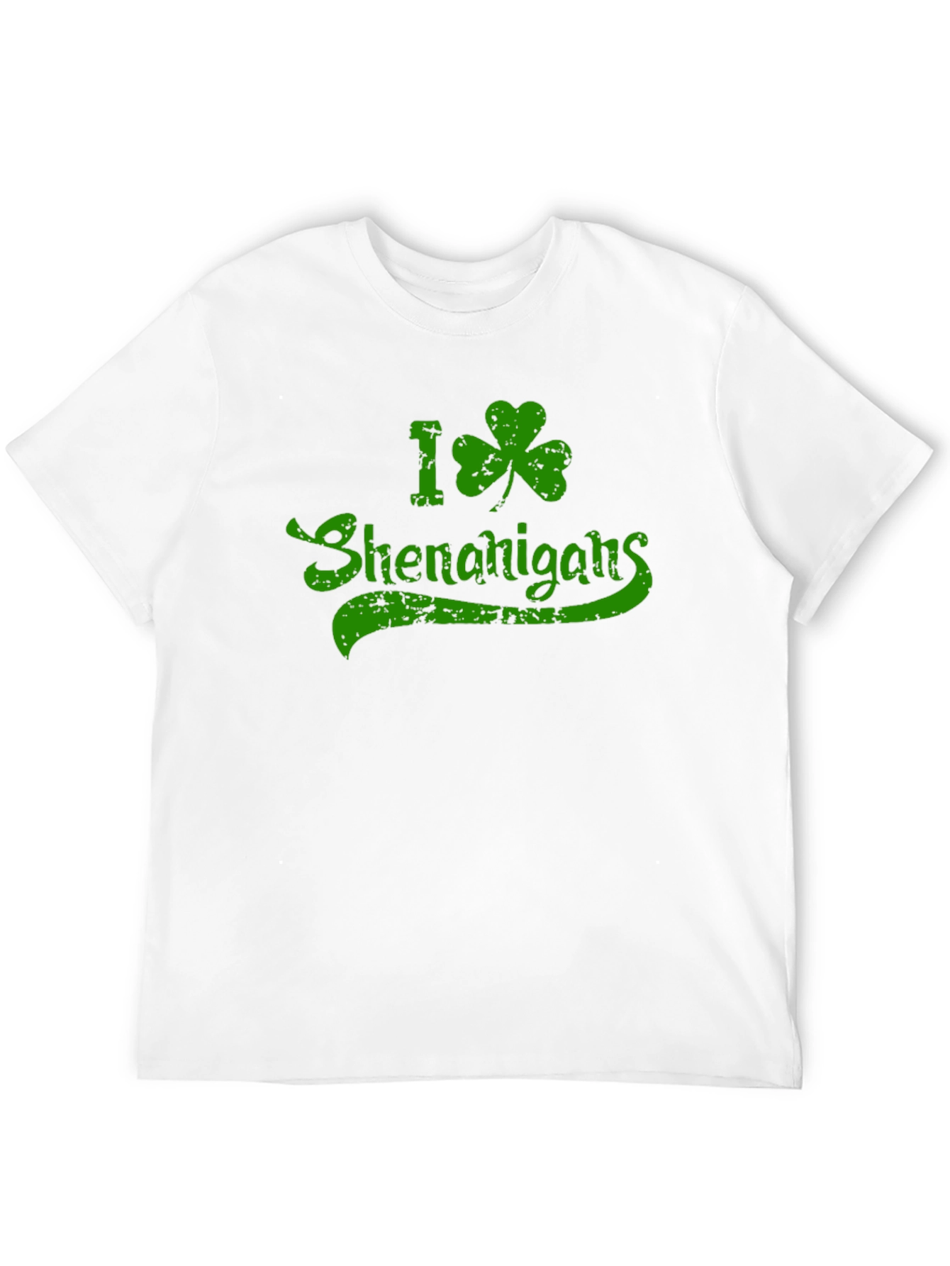 I Shamrock Shenanigans St. Patricks Day Black T-Shirt
