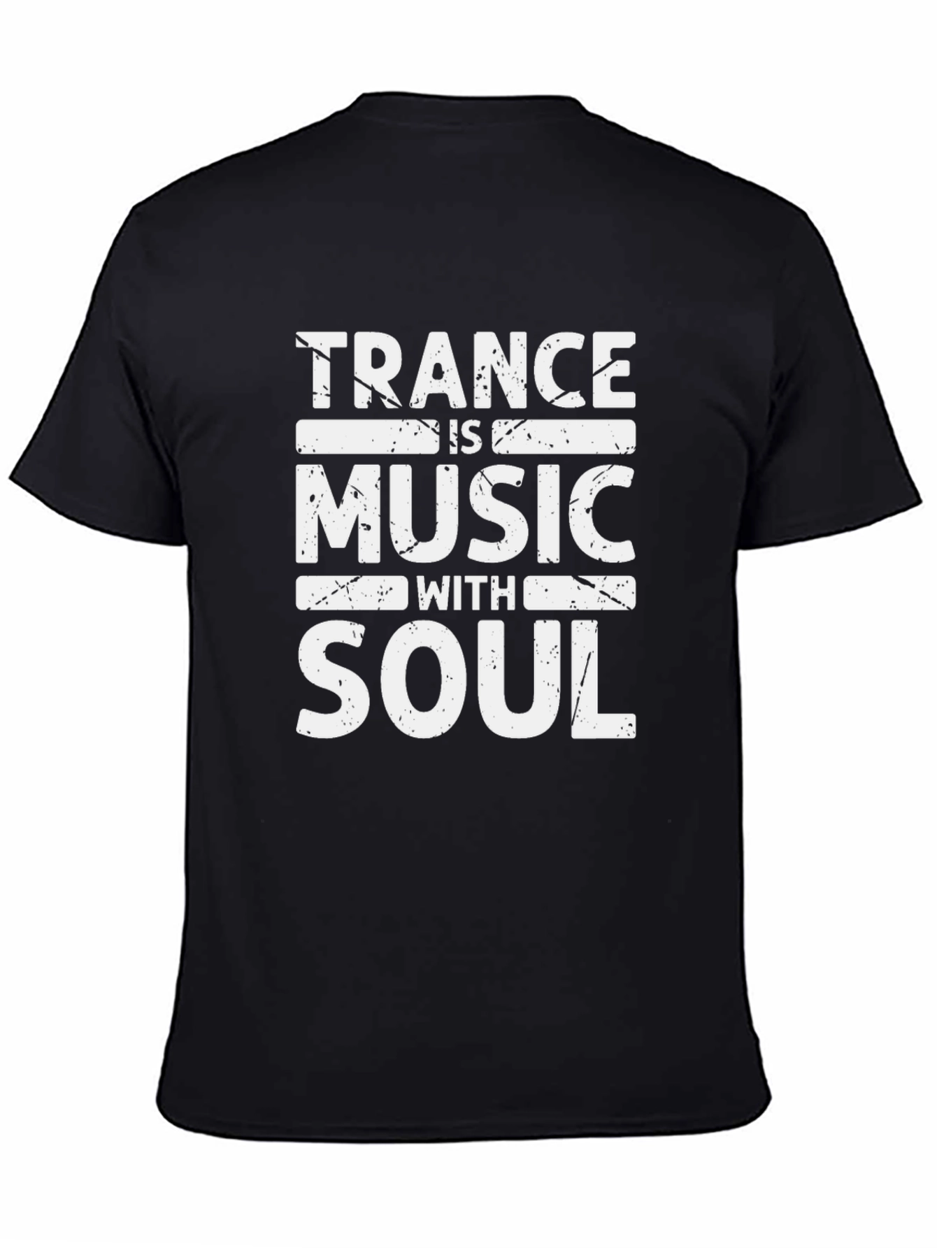Trance Music with Soul Graphic Tee - Black