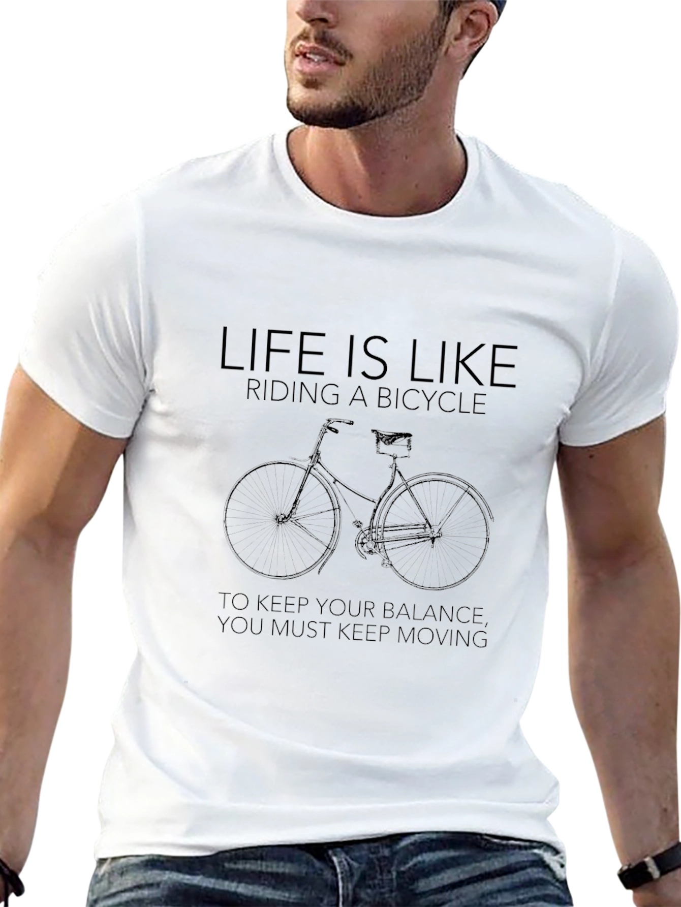 Life is Like Riding a Bicycle Graphic T-Shirt