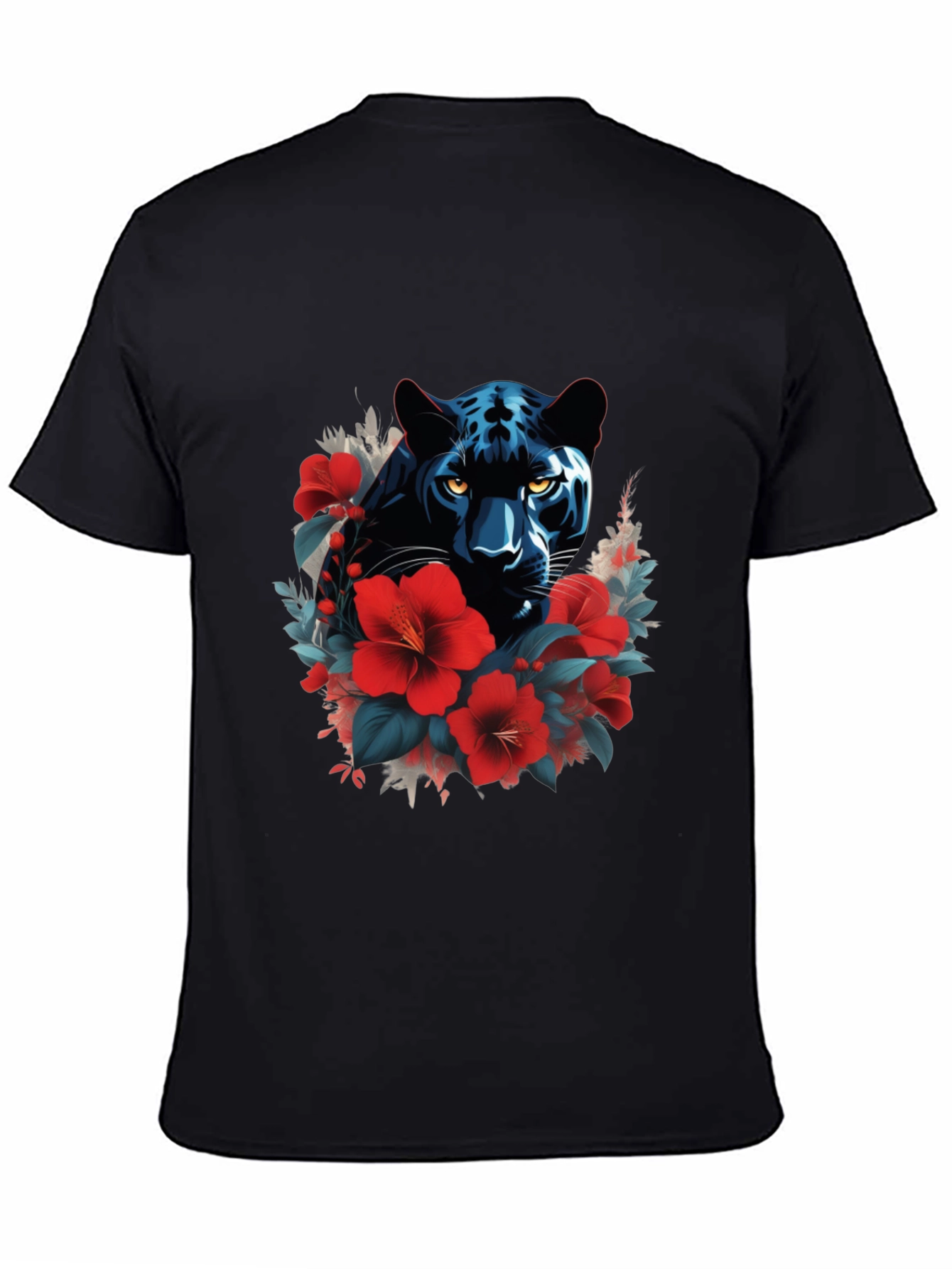 Black Panther Floral Graphic Tee - Mens