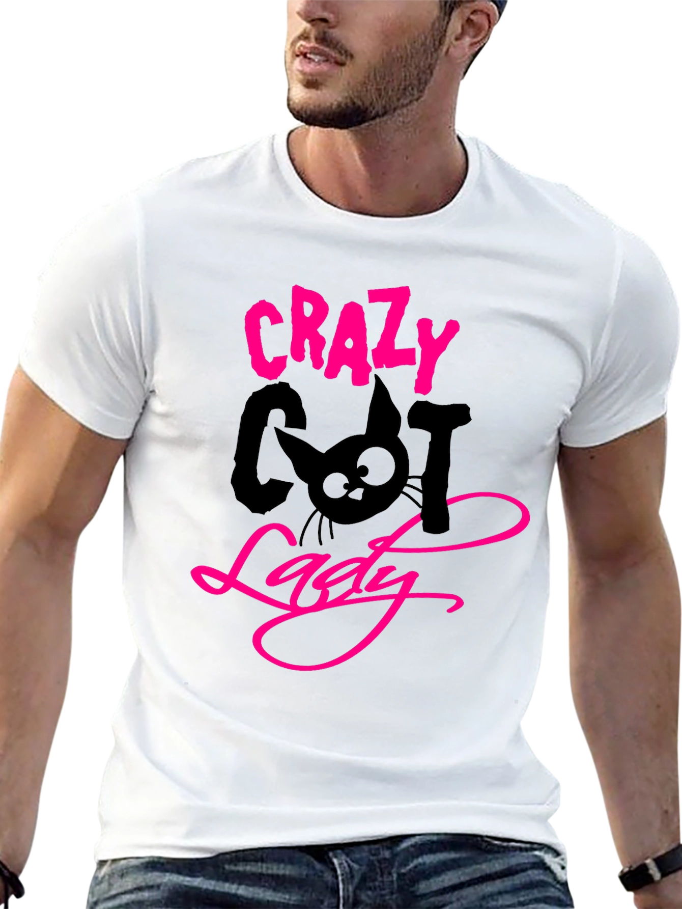 Crazy Cat Lady Black T-Shirt