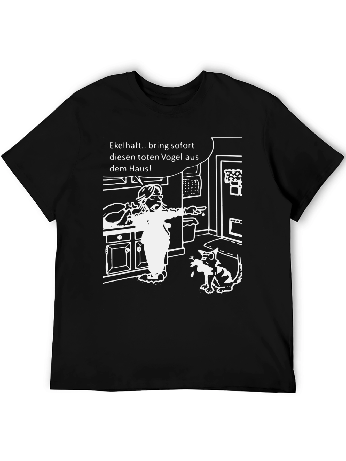 Funny Cartoon Graphic T-Shirt - Bring the Bird Out!