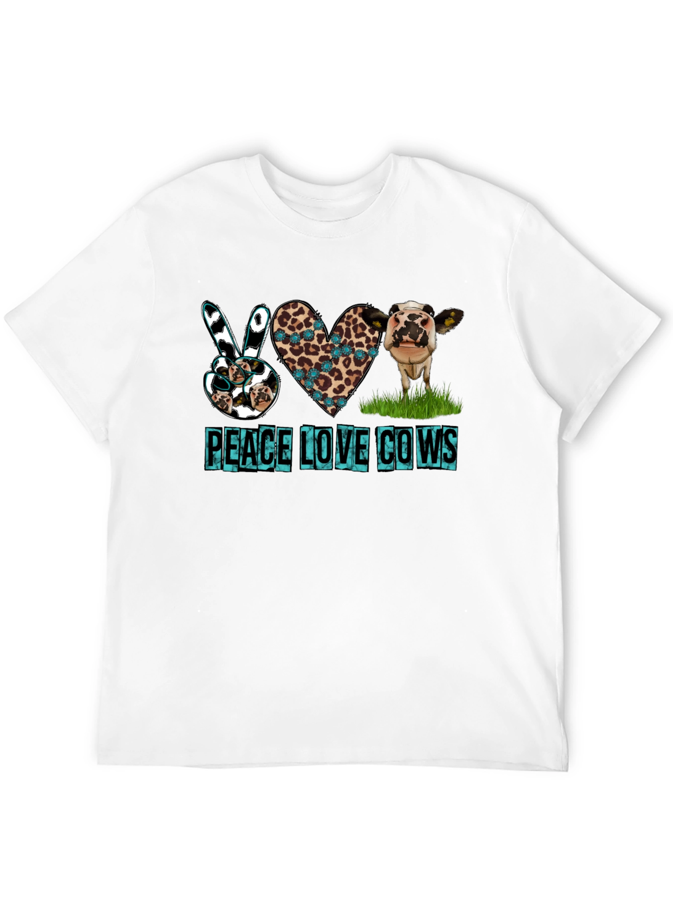 Peace Love Cows Graphic T-Shirt