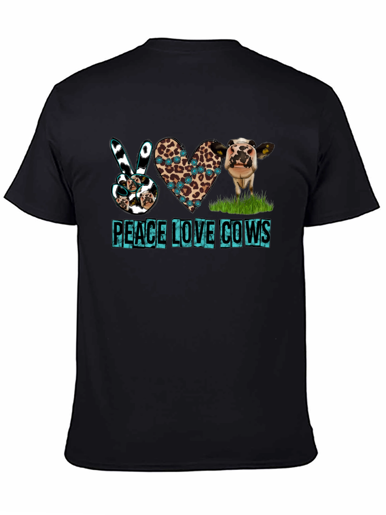Peace Love Cows Graphic T-Shirt