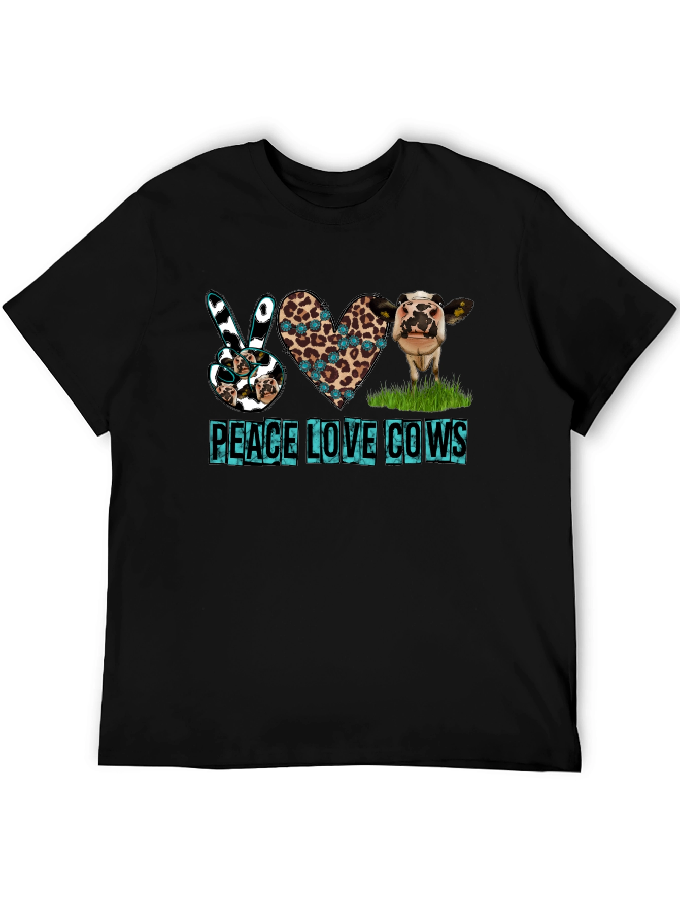 Peace Love Cows Graphic T-Shirt