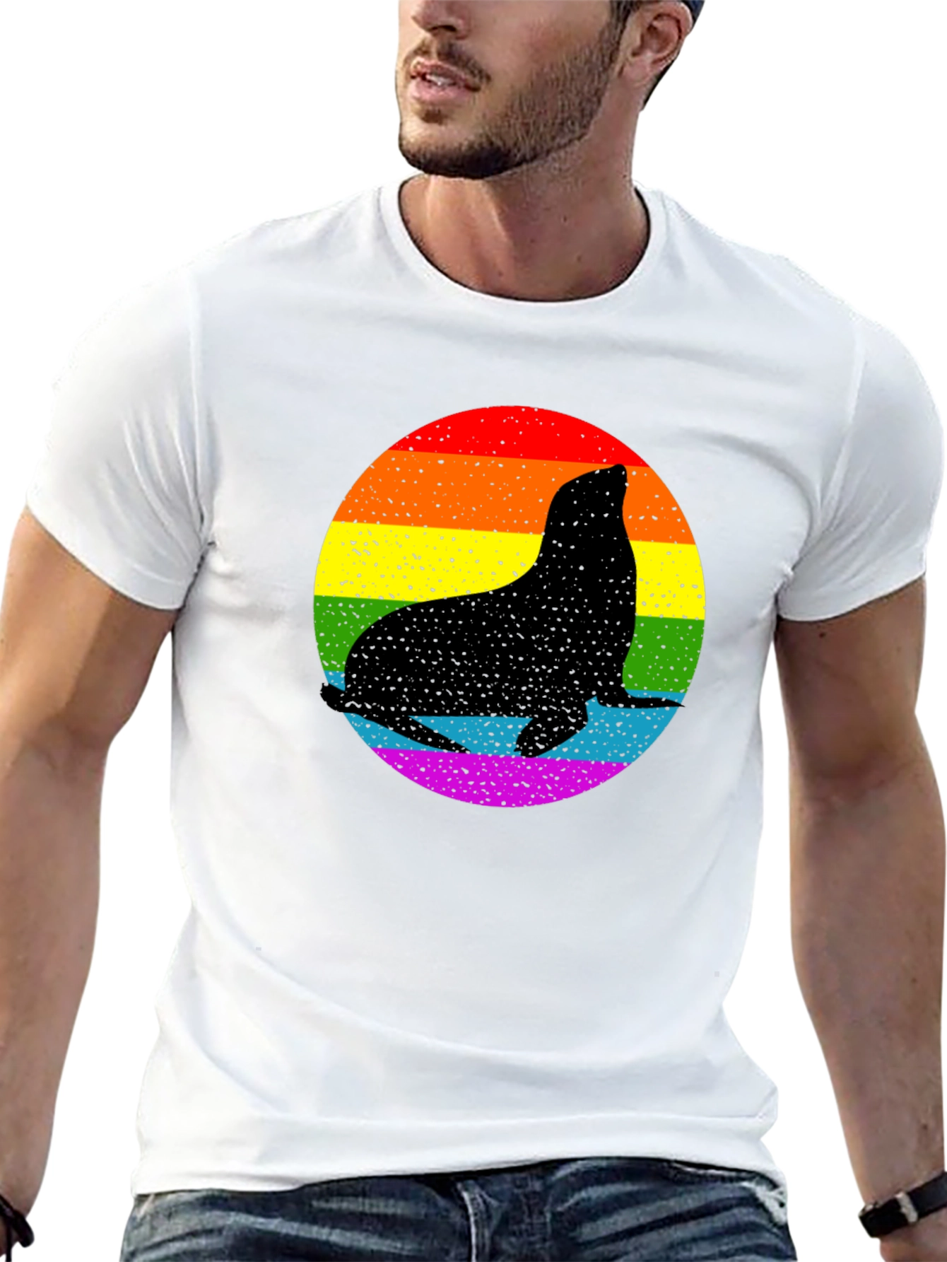 Pride Seal T-Shirt - LGBTQ+ Rainbow Graphic Tee