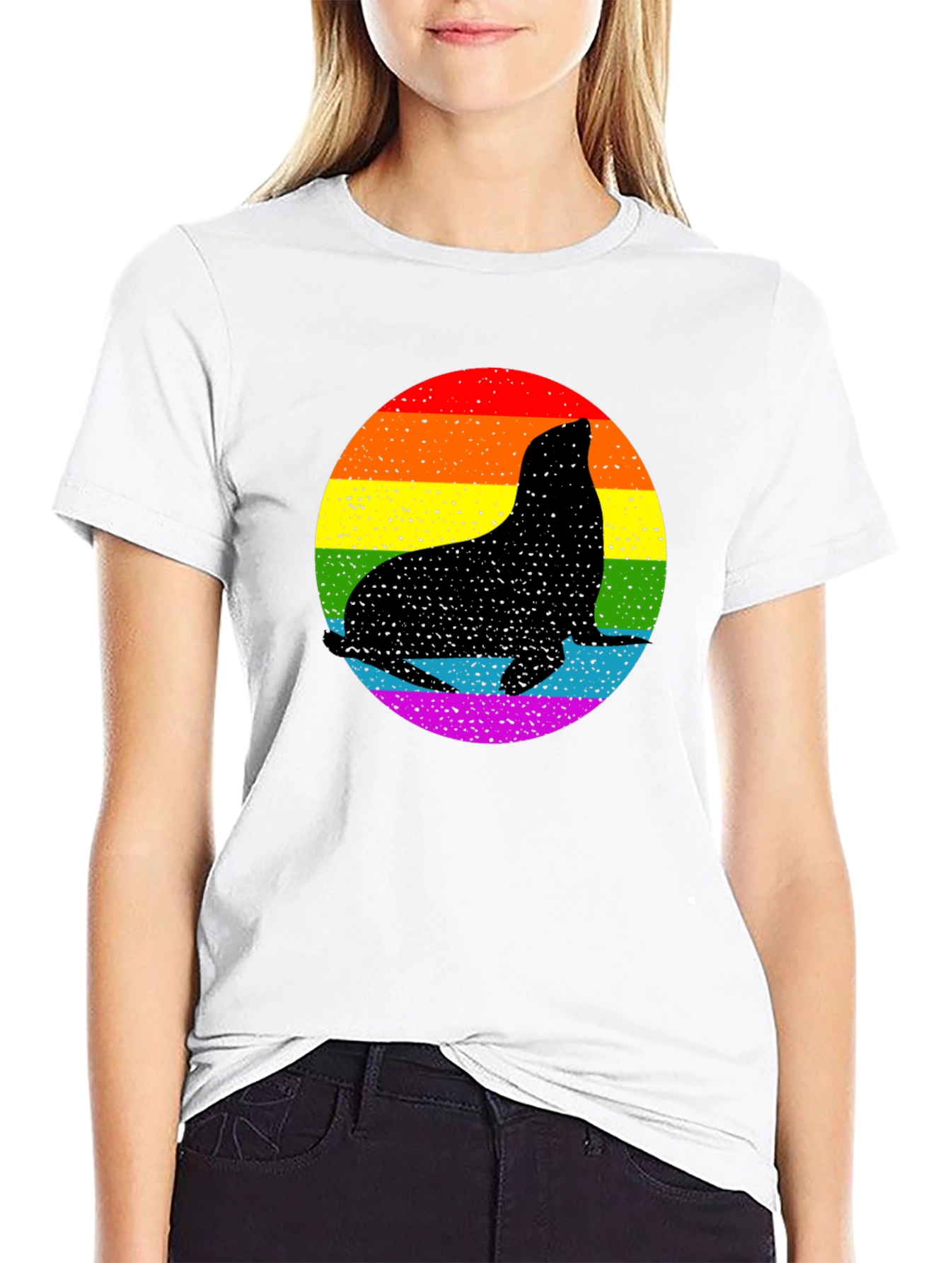 Pride Seal T-Shirt - LGBTQ+ Rainbow Graphic Tee