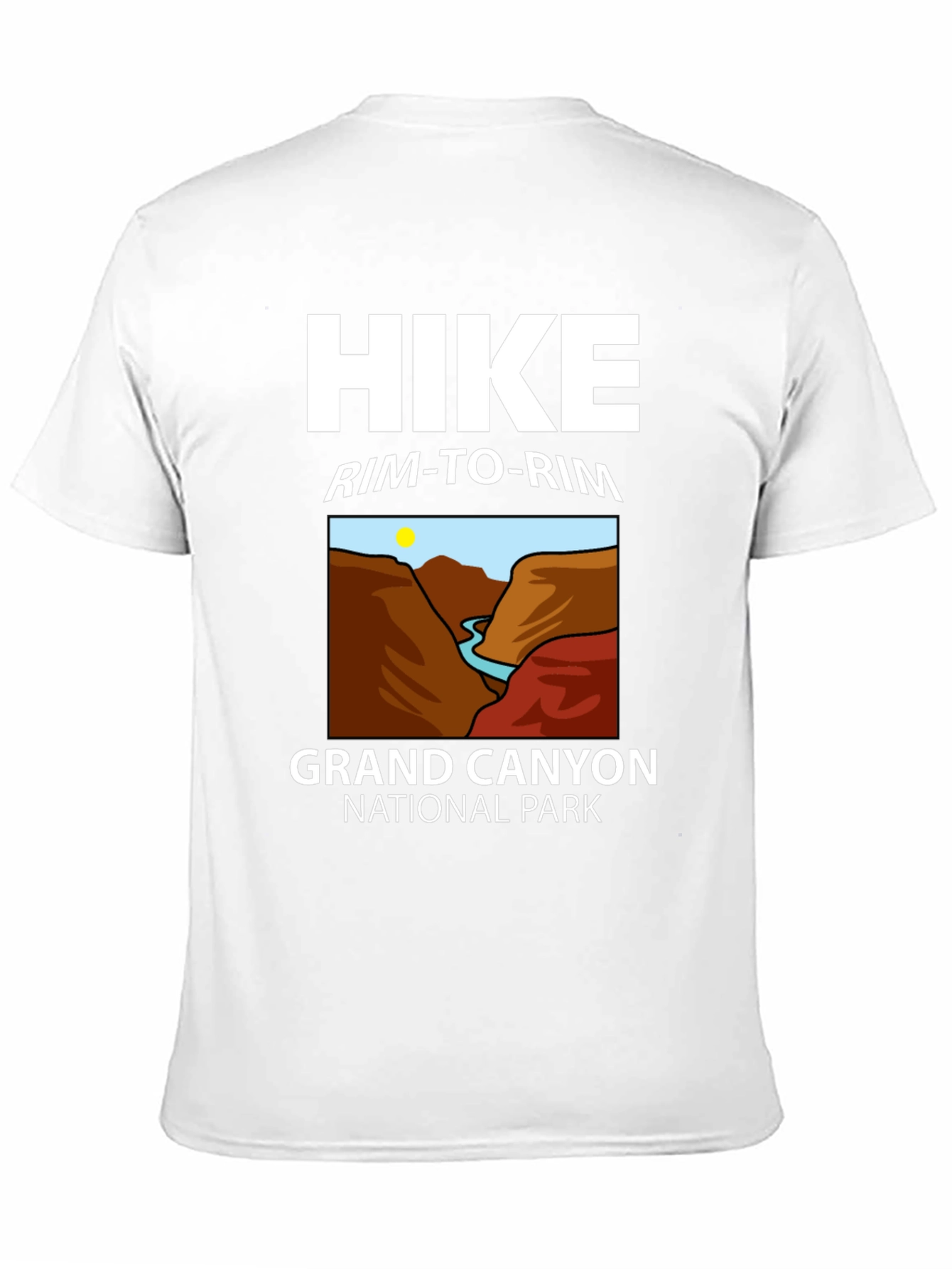 Grand Canyon Hike Rim-to-Rim Black T-Shirt