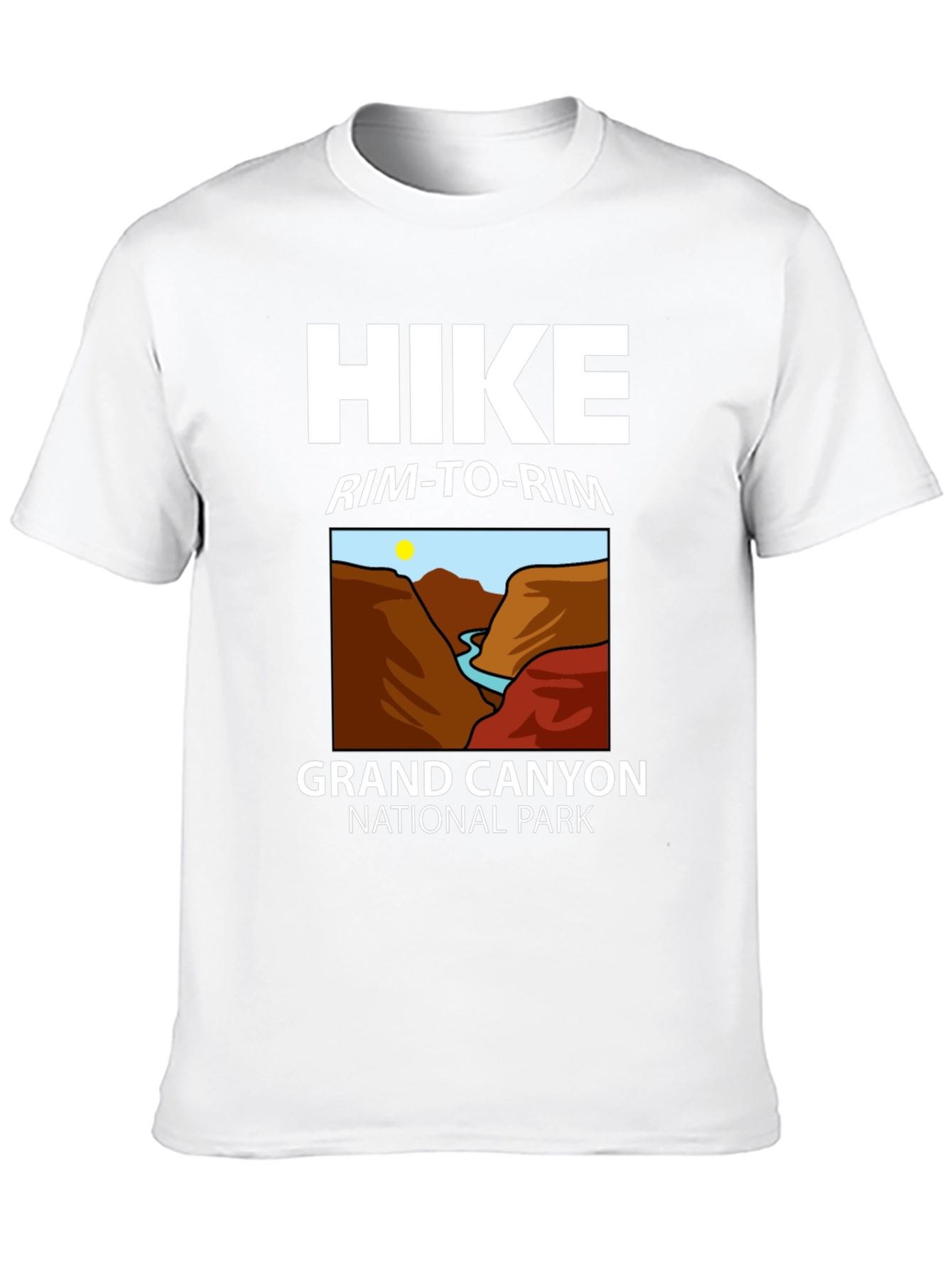 Grand Canyon Hike Rim-to-Rim Black T-Shirt