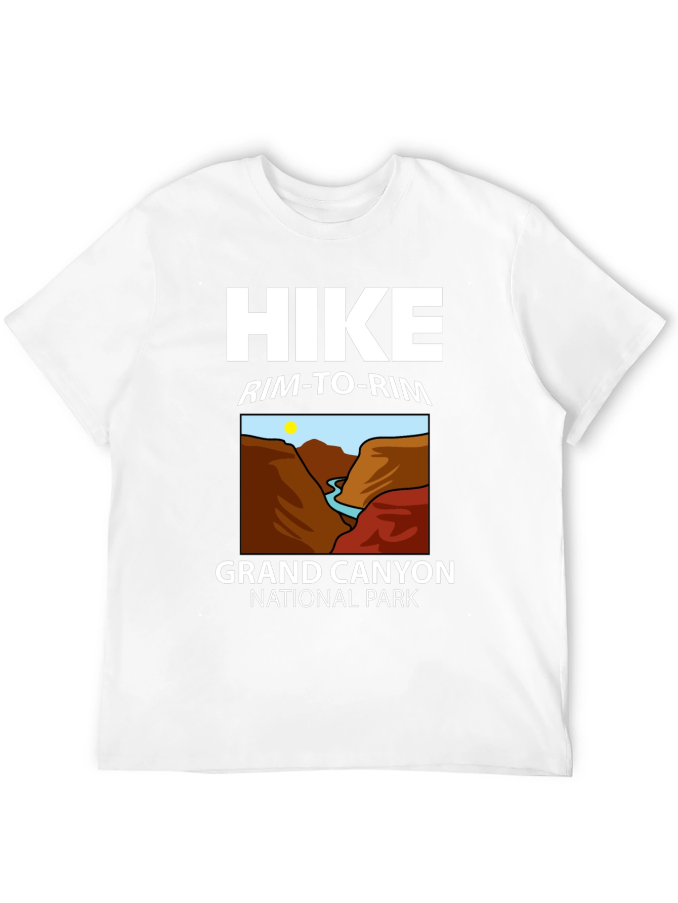 Grand Canyon Hike Rim-to-Rim Black T-Shirt
